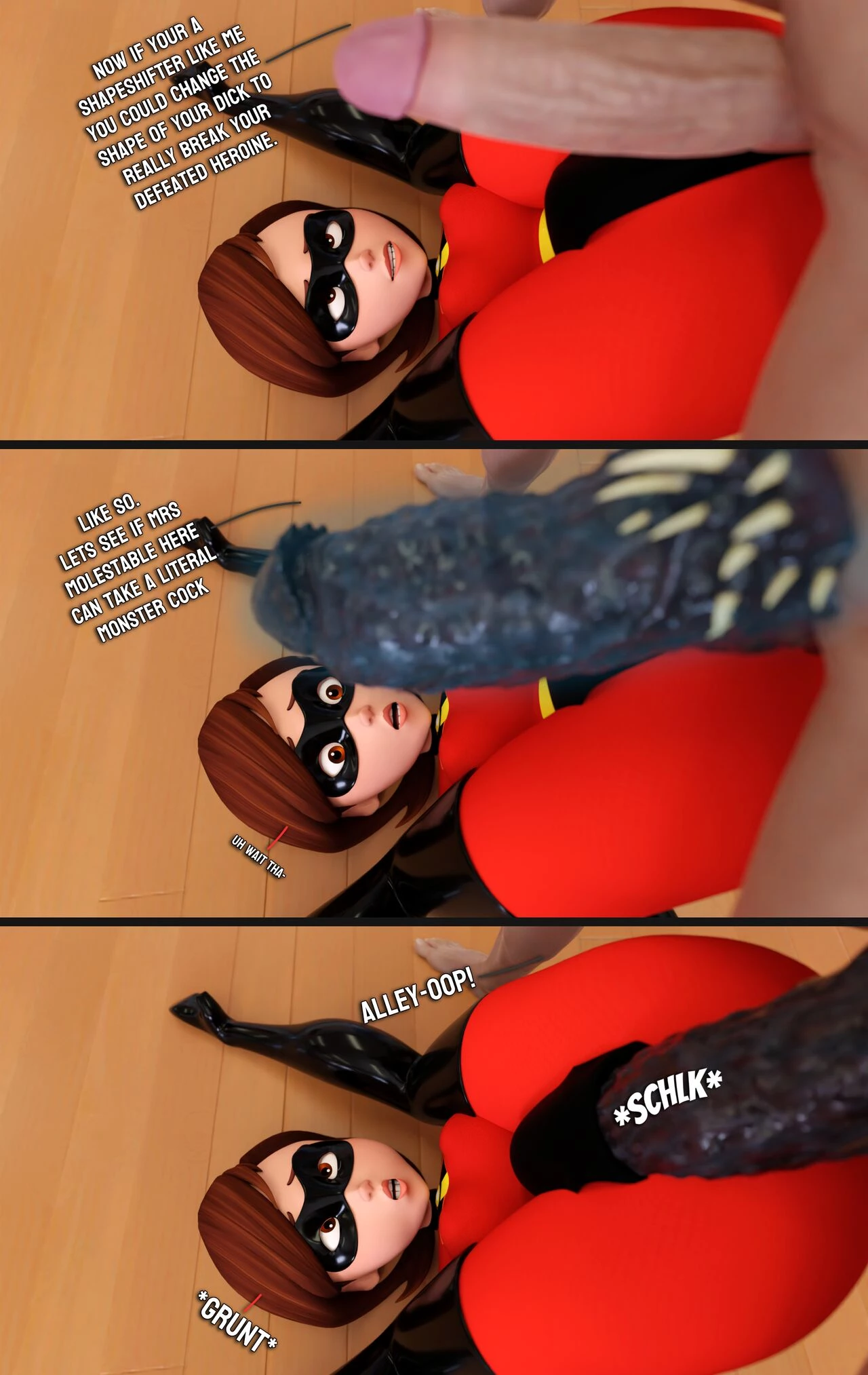How to defeat a Heroine, with Elastigirl [Smitty] - 1. How to defeat a Heroine, with Elastigirl - Page 9