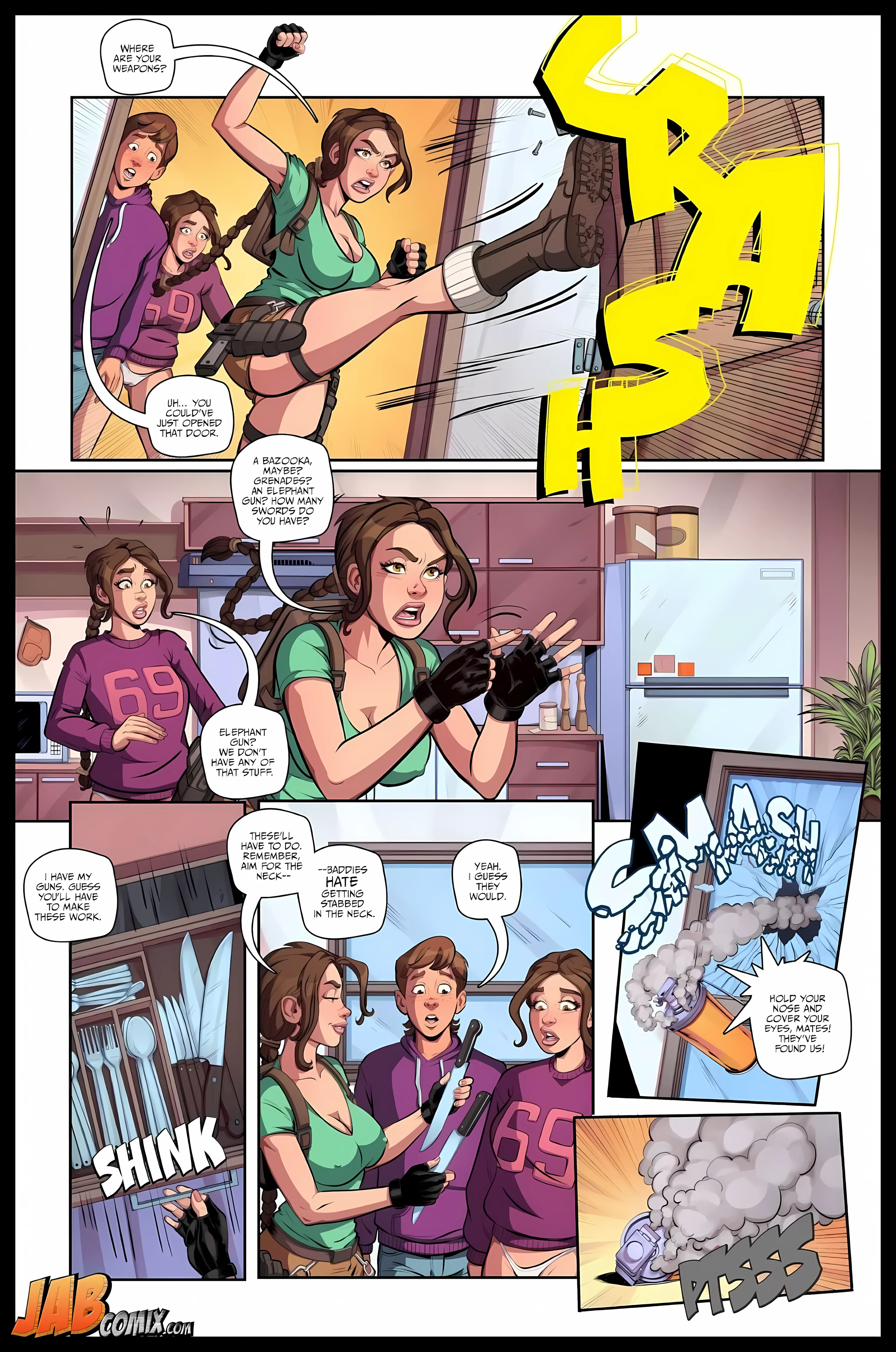 Tomb Tart [Jabcomix] - 2 . Tomb Tart - Issue 2 (Tomb Raider) - Page 14