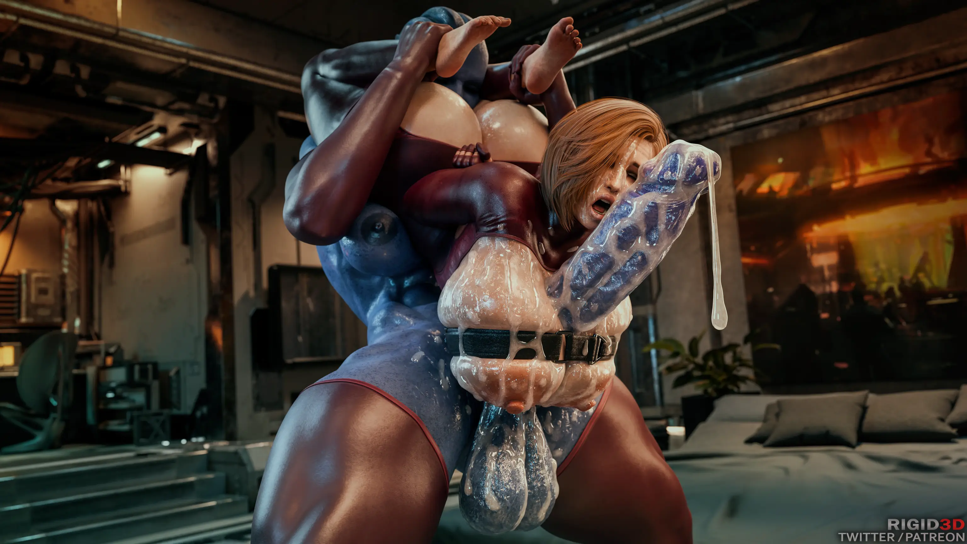 Kelly Chambers x Big Blue (Mass Effect) [Rigid3D] - 1 . Kelly Chambers x Big Blue - Chapter 1 - Page 8