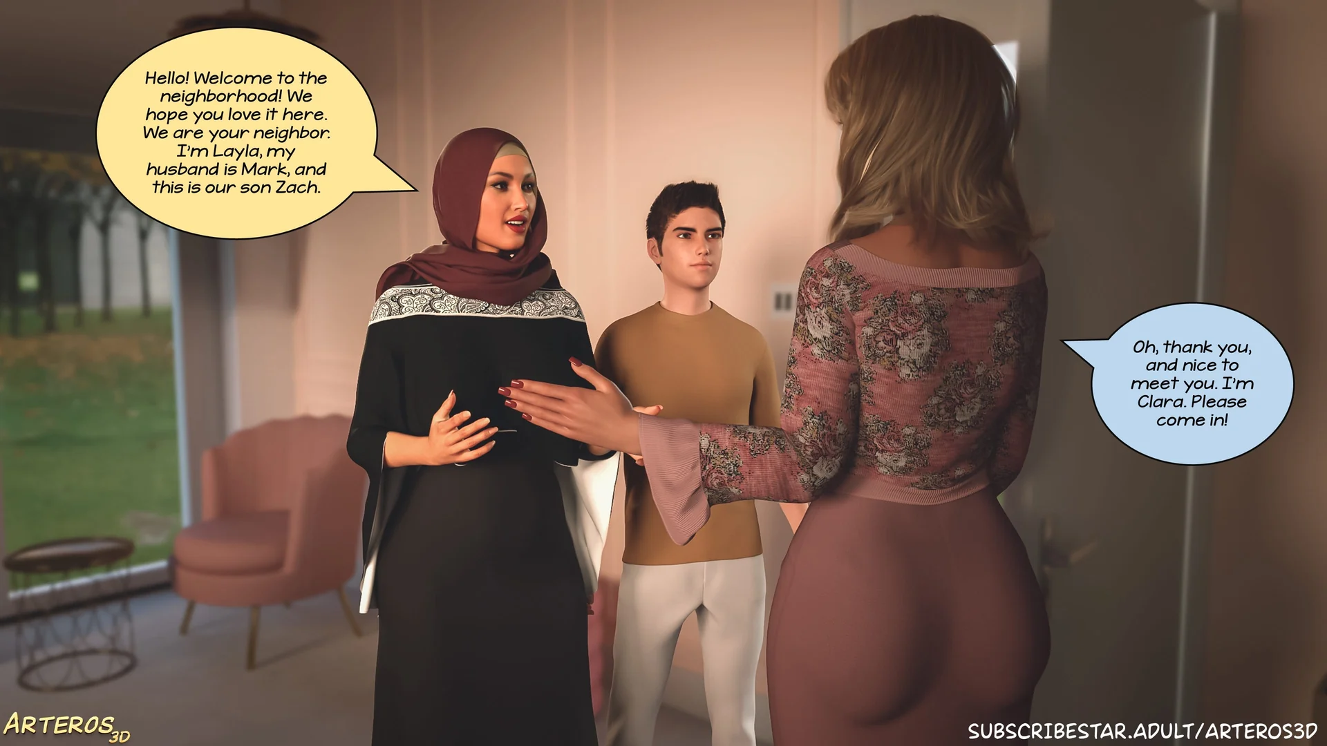 New Passion in Town [Arteros3D] - 1 . New Passion In Town - Ch. 01 [Arteros3D] - Page 1