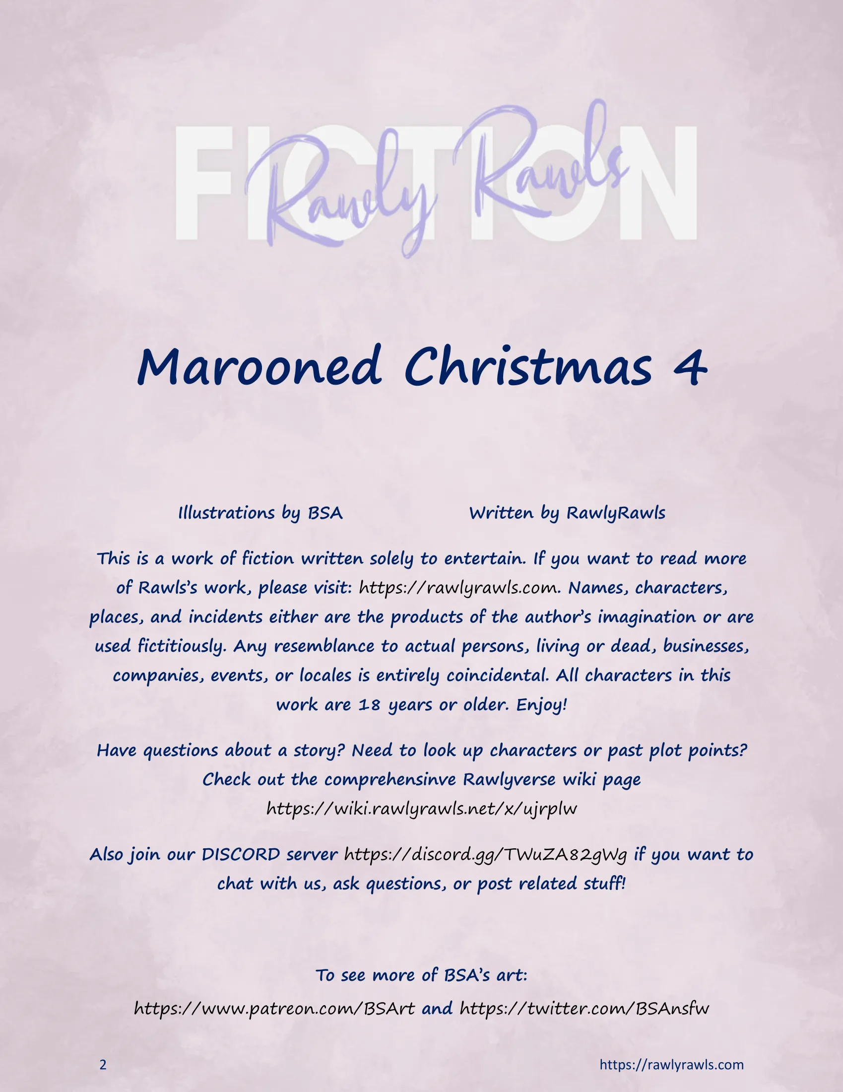 Marooned Christmas [BSA , Rawly Rawls] - 4 . Marooned Christmas - Chapter 4 [BSA , Rawly Rawls] - Page 2