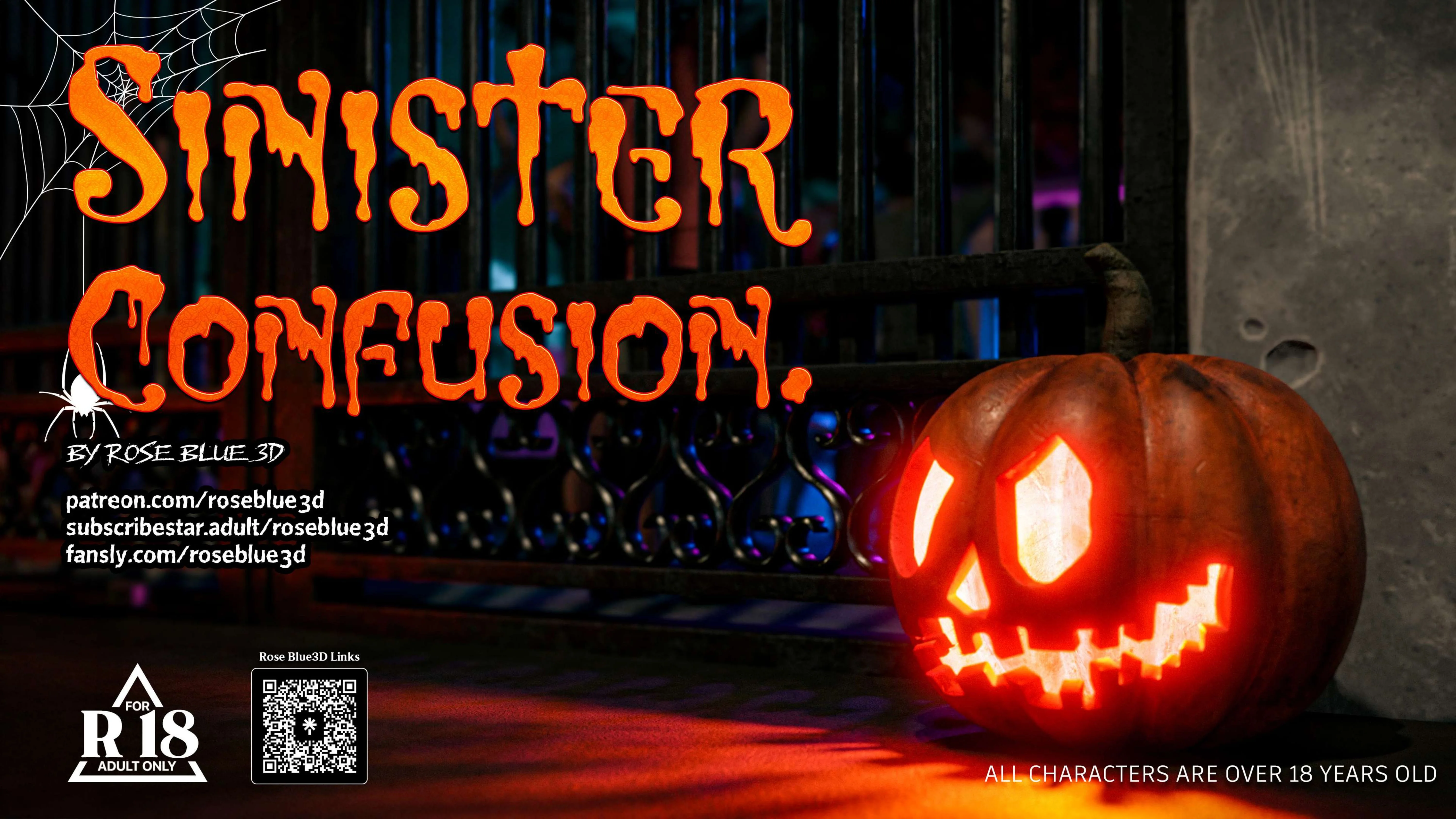 My Neighbor’s Widow  [RoseBlue3D] - 47.5 . My Neighbor's Widow - Halloween Special - Ch.47.5 - Page 1