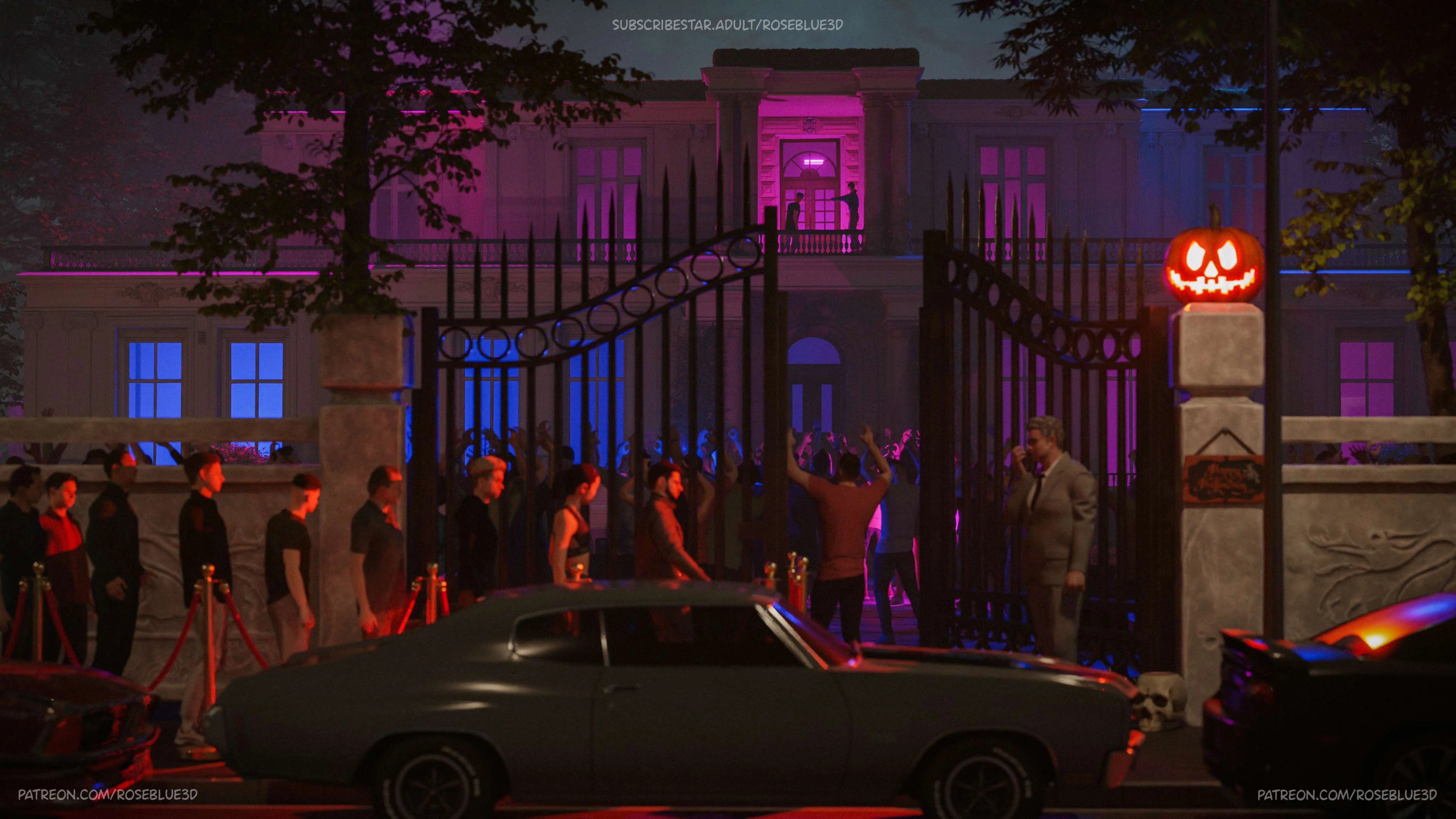 My Neighbor’s Widow  [RoseBlue3D] - 47.5 . My Neighbor's Widow - Halloween Special - Ch.47.5 - Page 4