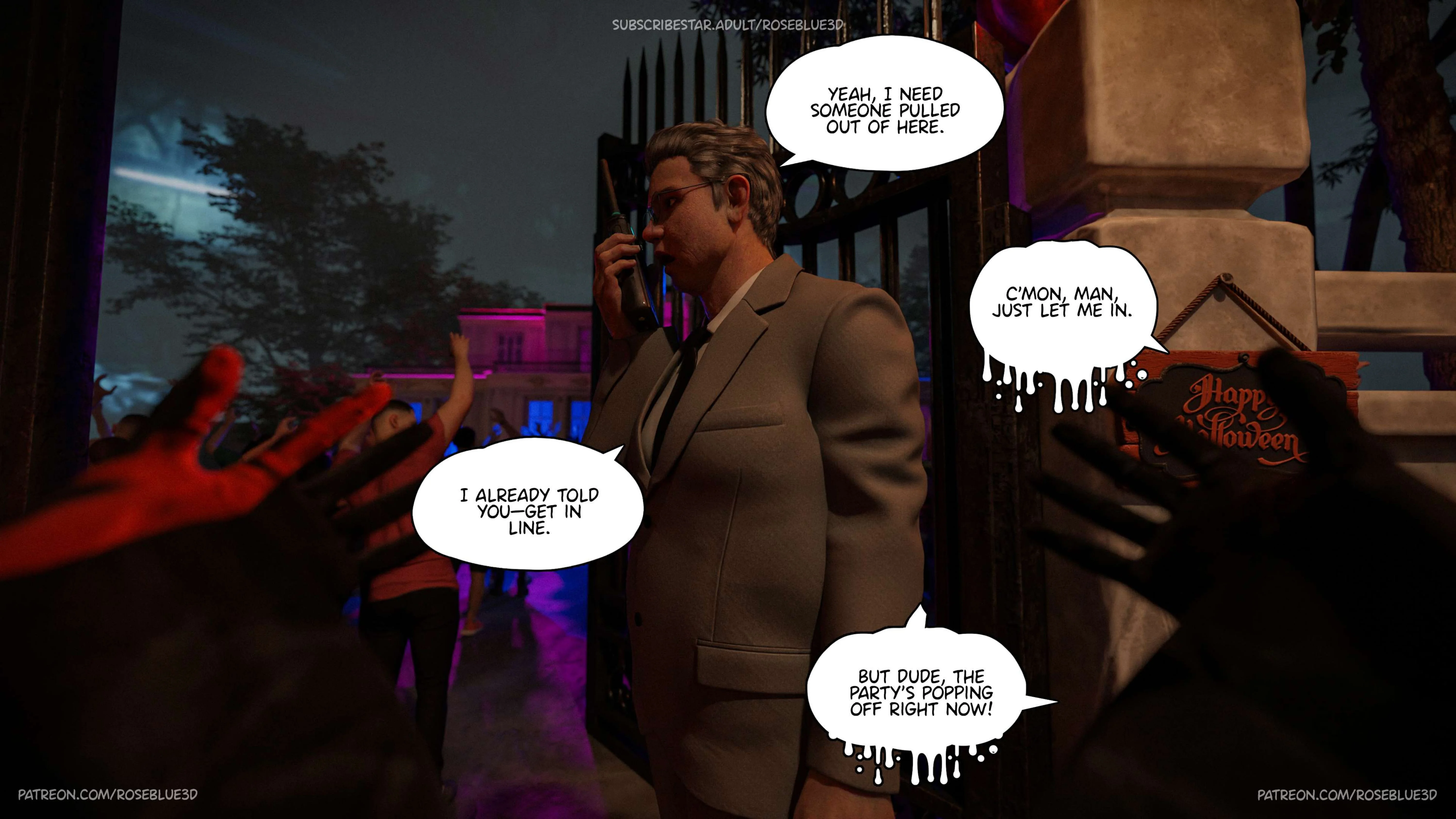 My Neighbor’s Widow  [RoseBlue3D] - 47.5 . My Neighbor's Widow - Halloween Special - Ch.47.5 - Page 5