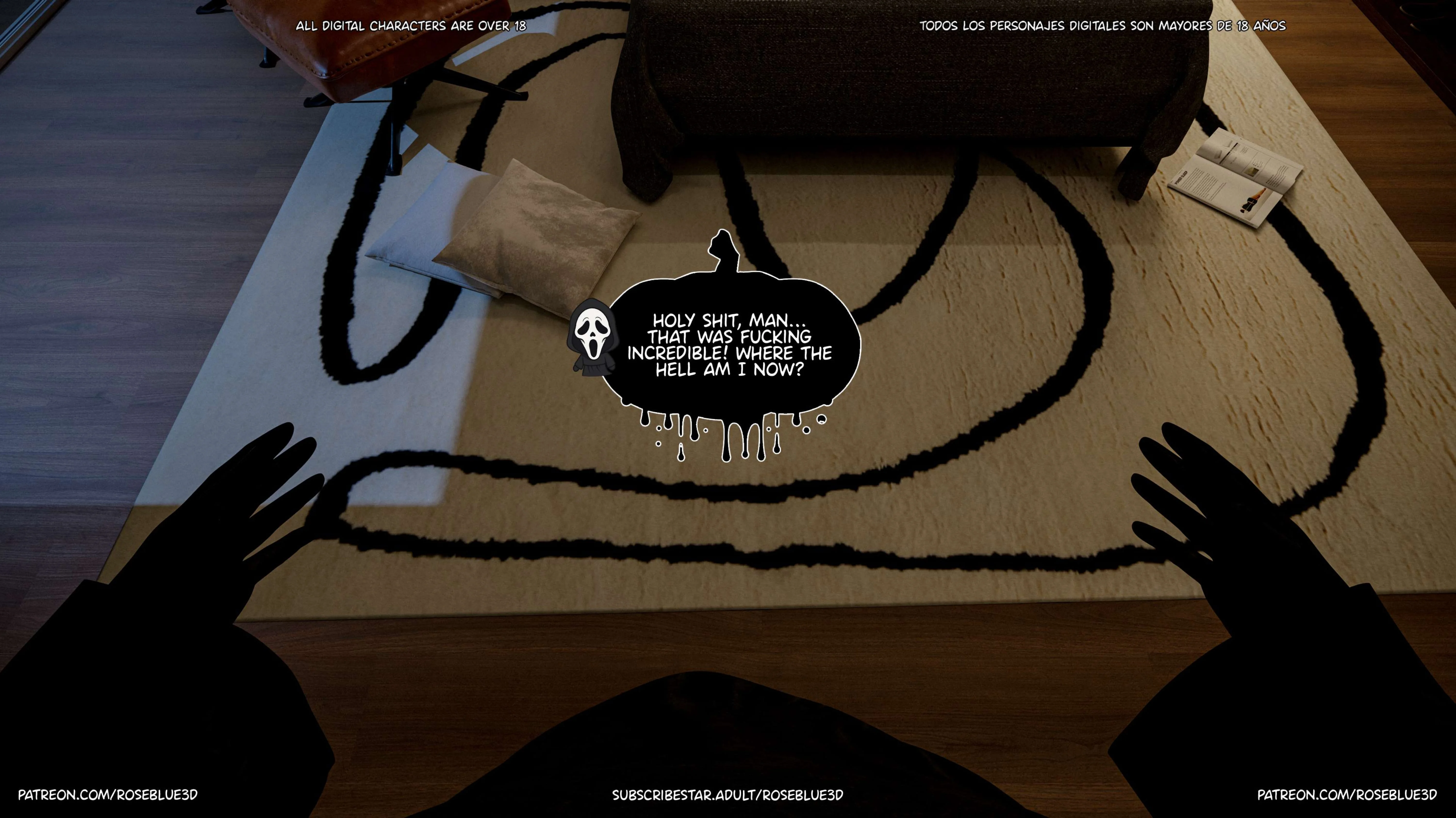 My Neighbor’s Widow  [RoseBlue3D] - 47.5 . My Neighbor's Widow - Halloween Special - Ch.47.5 - Page 50