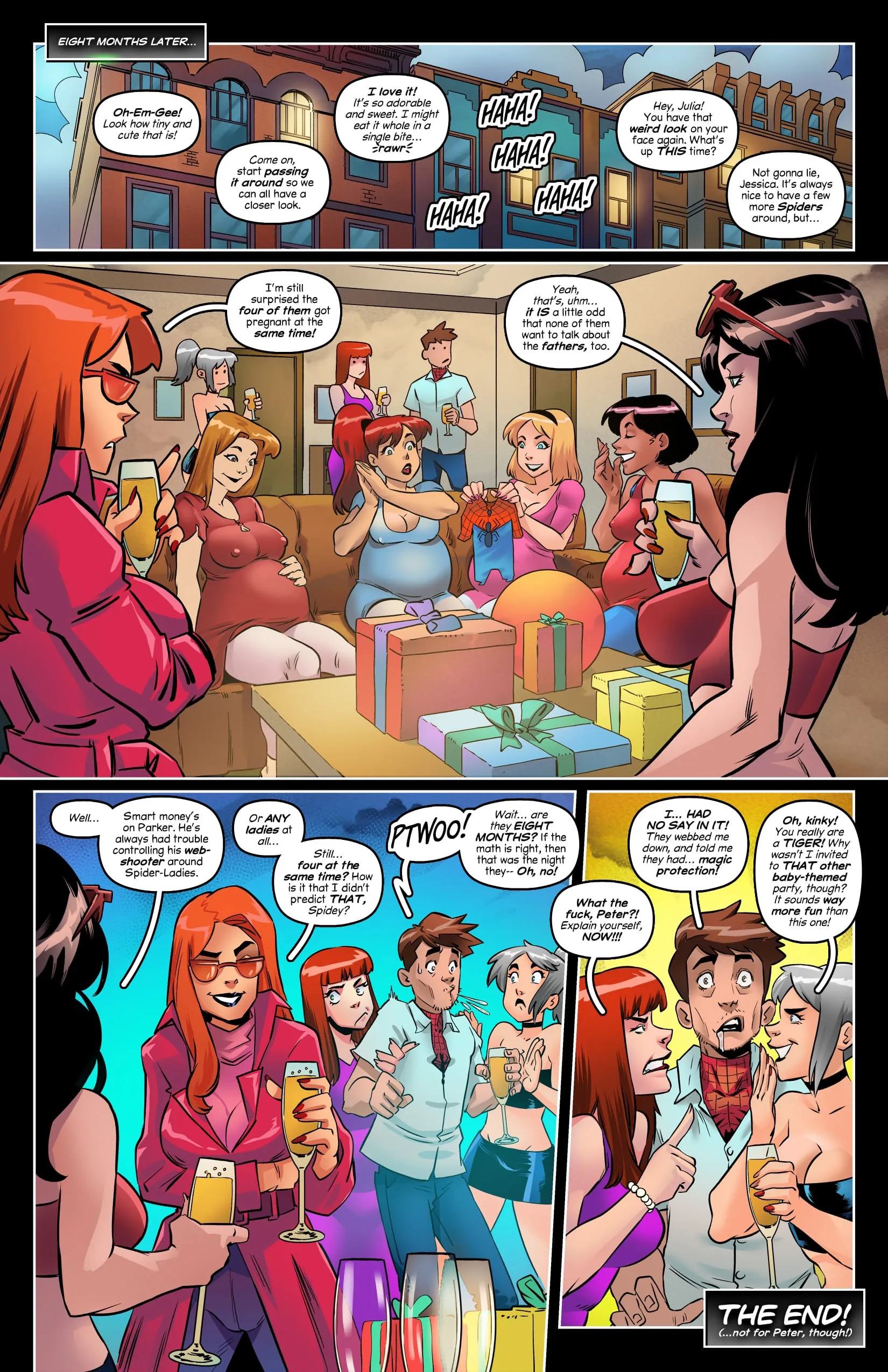 Sluttish Spider Bitches’ Night Out (Spider-Man, X-Men) - 1 . Sluttish Spider Bitches’ Night Out - Chapter 1 - Page 11