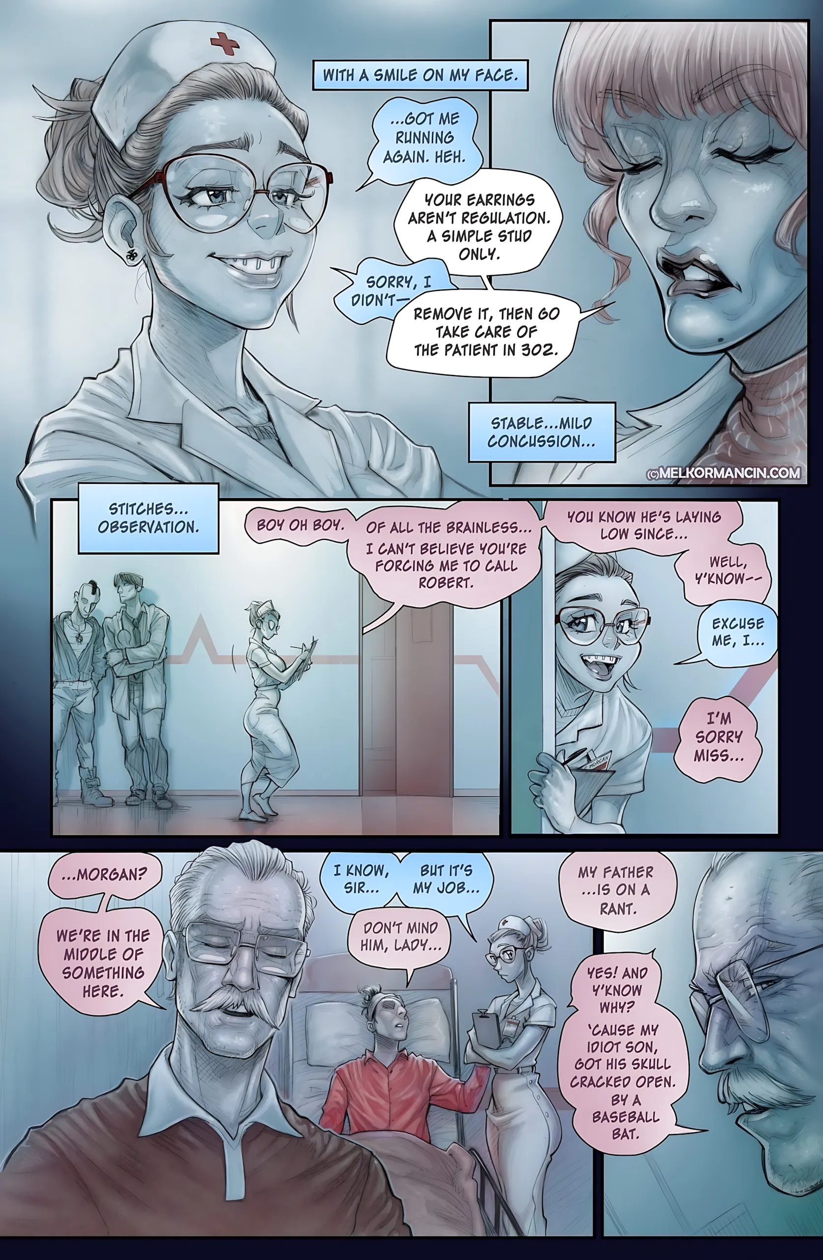 Nurse Morgan [Melkor Mancin] - 1 . Nurse Morgan - Chapter 1 [Romulo Melkor Mancin] - Page 4