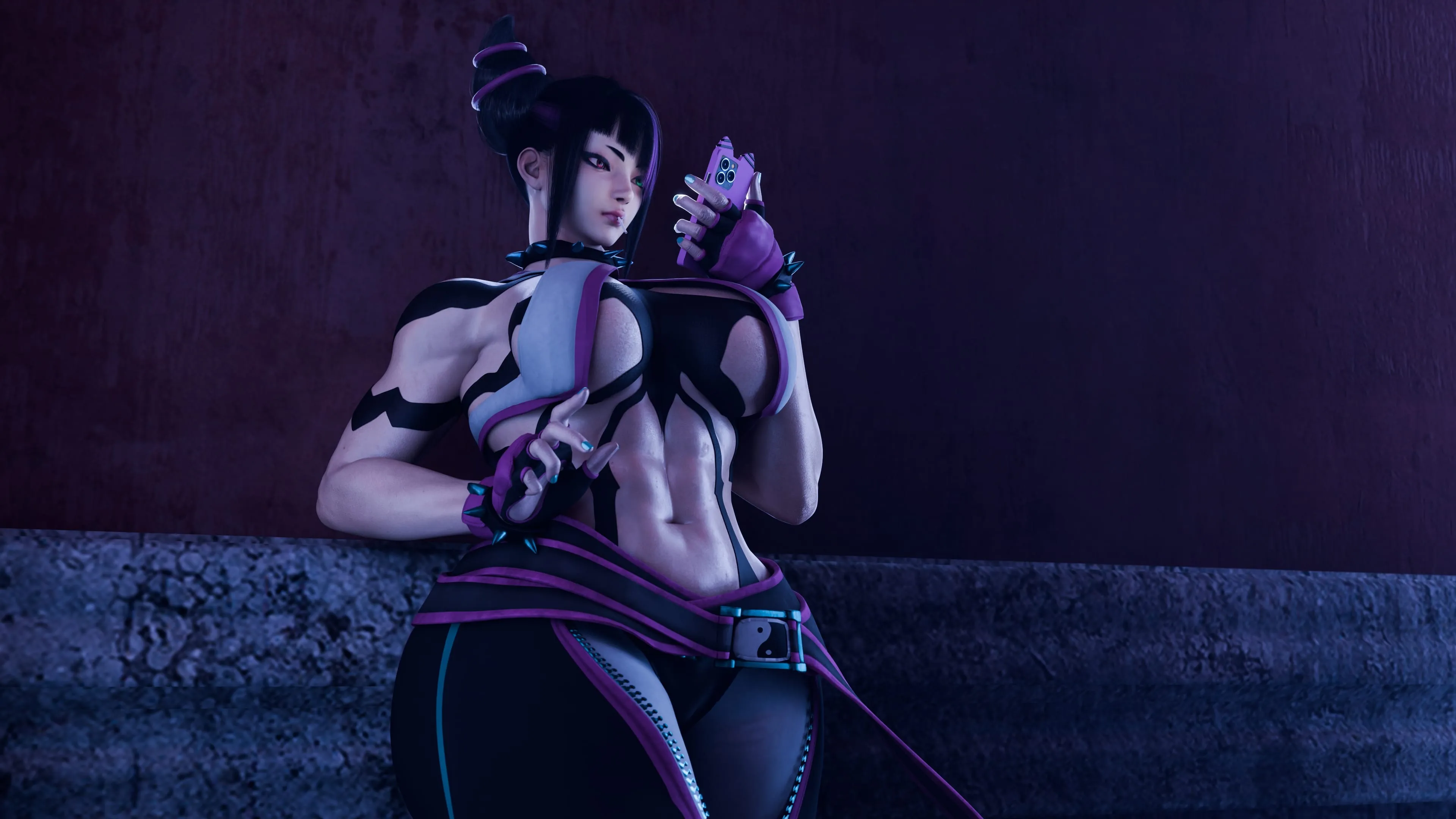 Juri Han – Marked By The Spider (Street Fighter) - 1.5 . Juri Han - Marked By The Spider - Textless - Chapter 1 [PervertMuffinMajima] - Page 81