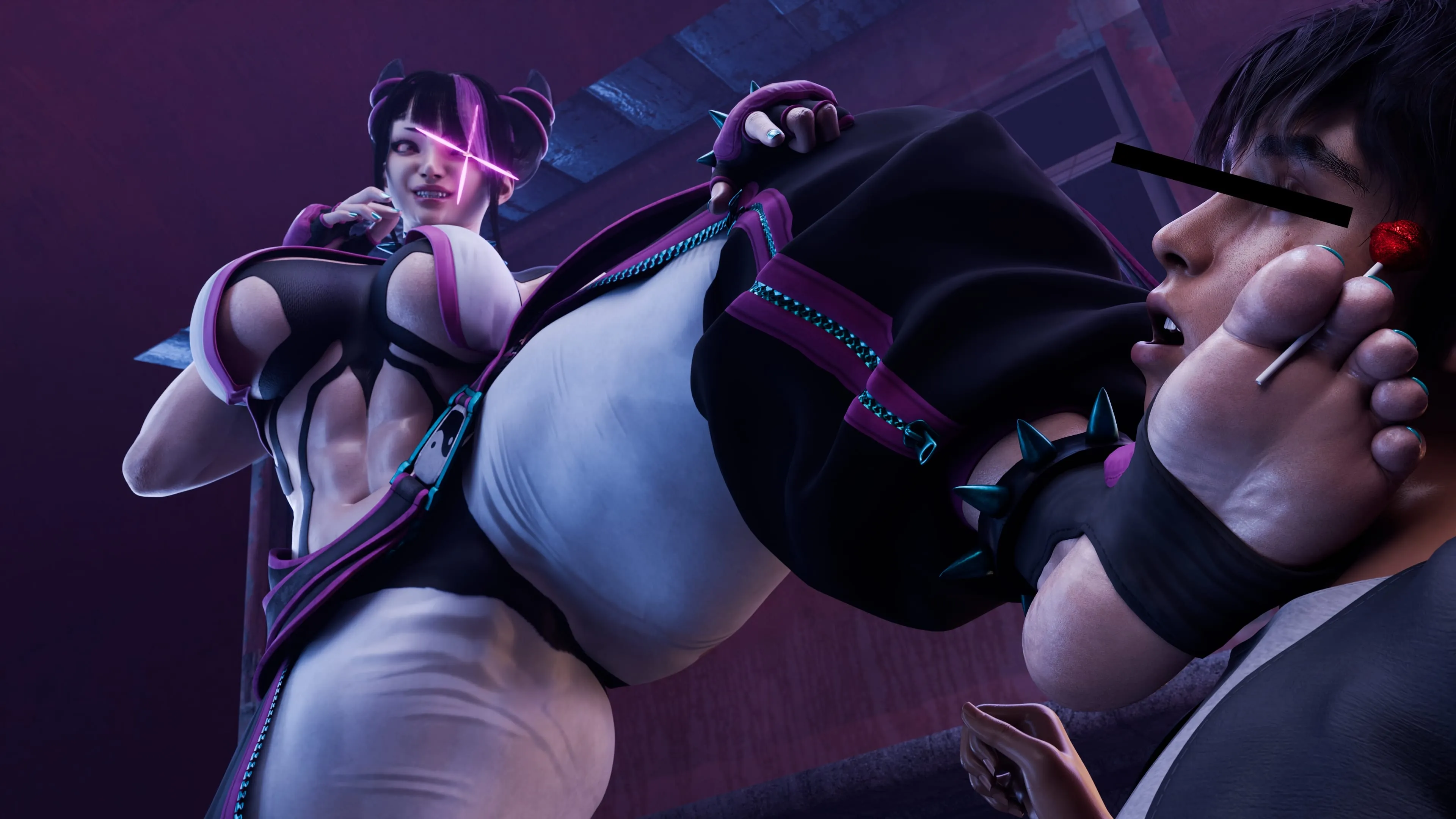 Juri Han – Marked By The Spider (Street Fighter) - 1.5 . Juri Han - Marked By The Spider - Textless - Chapter 1 [PervertMuffinMajima] - Page 89