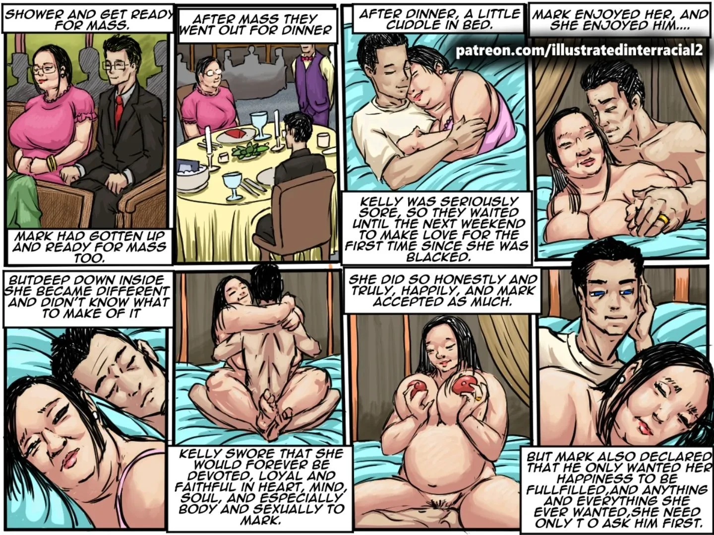 Blacking My Busty Asian Wife [Illustrated Interracial] - Blacking My Busty Asian Wife - Page 8
