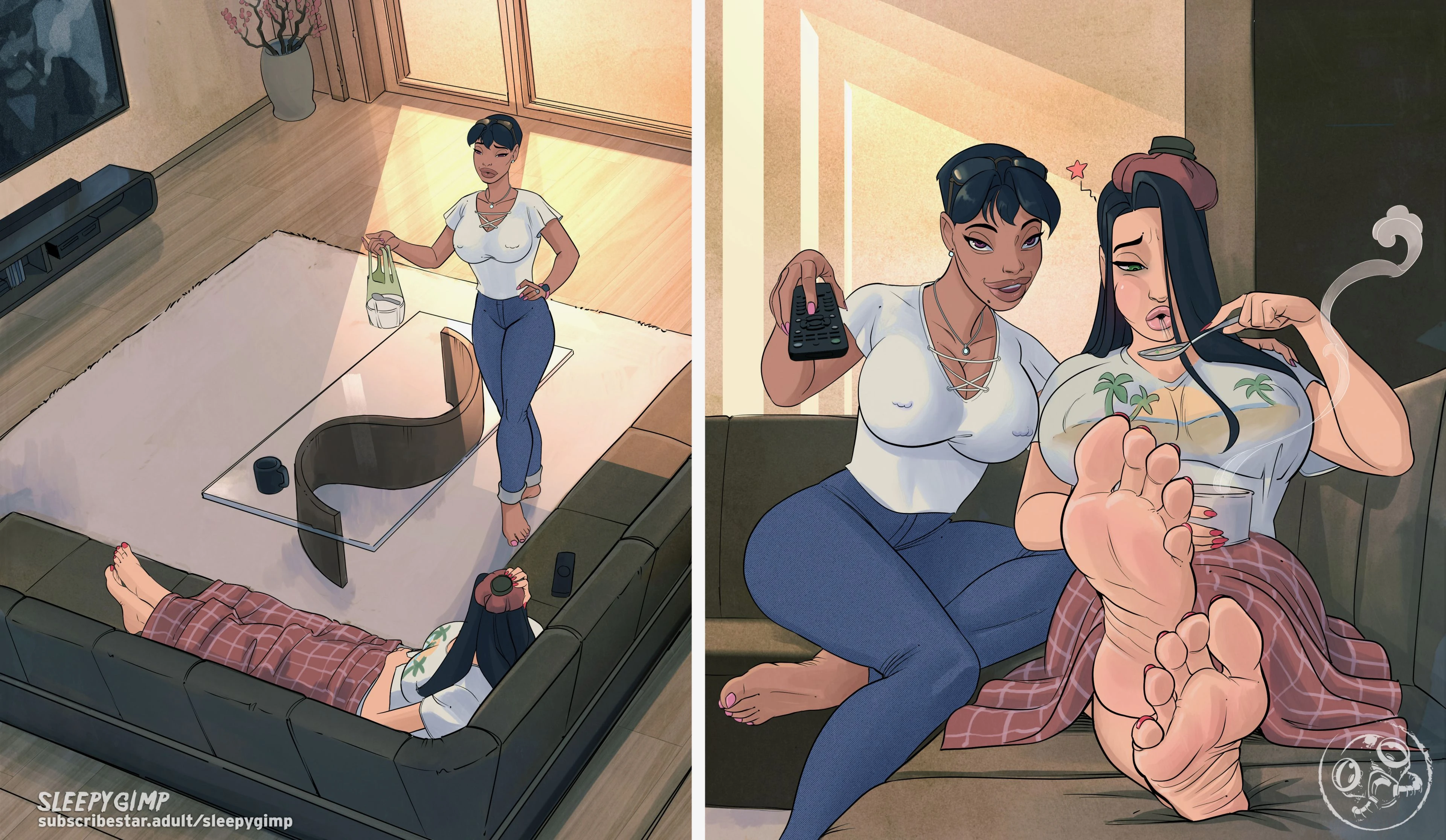 Date Night [Sleepy Gimp] - 1.5 . Date Night - Textless - Chapter 1 [Sleepy Gimp] - Page 1