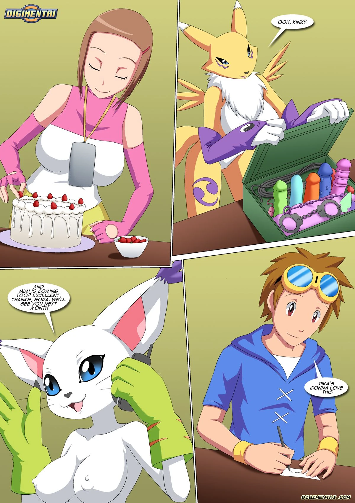 Happy Birthday Rika (Digimon) [Palcomix] - 2 . Happy Birthday Rika - Chapter 2 (Digimon) [Palcomix] - Page 4