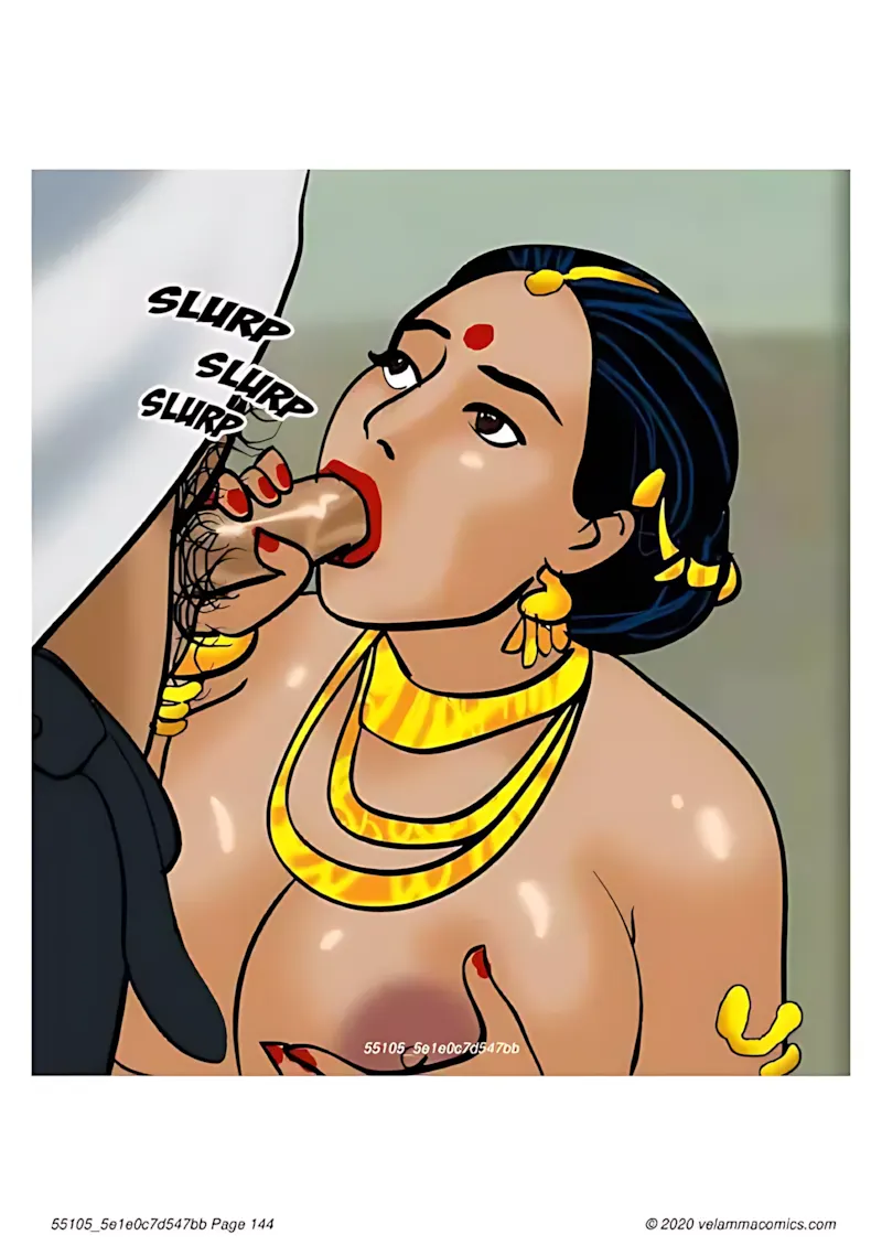 Velamma Hindi Episodes – वेलम्मा हिंदी - 65. Velamma Episode 65 Hindi – Bank Vault me fans gyi (बैंक वॉल्ट में फंस गयी) - Page 144