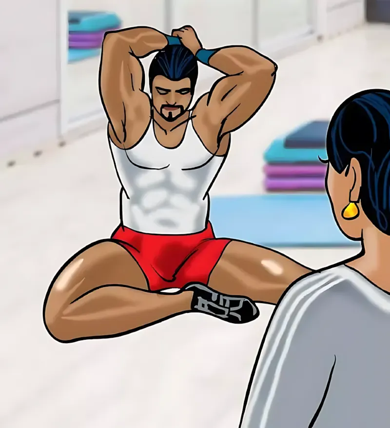 Velamma Hindi Episodes – वेलम्मा हिंदी - 75. Velamma Episode 75 Hindi – Sexy kasarat (सेक्सी कसरत) - Page 72