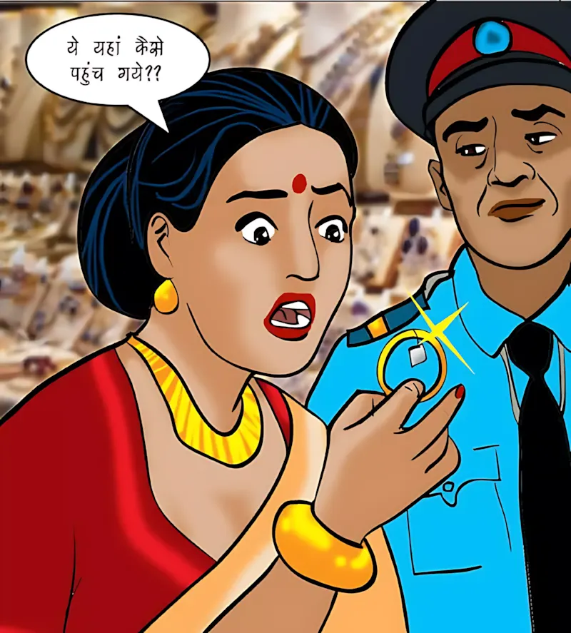 Velamma Hindi Episodes – वेलम्मा हिंदी - 74. Velamma Episode 74 Hindi – Strip Search (स्ट्रिप सर्च) - Page 86