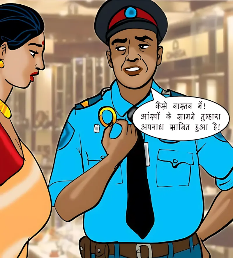 Velamma Hindi Episodes – वेलम्मा हिंदी - 74. Velamma Episode 74 Hindi – Strip Search (स्ट्रिप सर्च) - Page 87