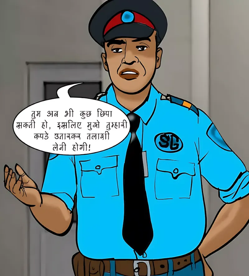 Velamma Hindi Episodes – वेलम्मा हिंदी - 74. Velamma Episode 74 Hindi – Strip Search (स्ट्रिप सर्च) - Page 106
