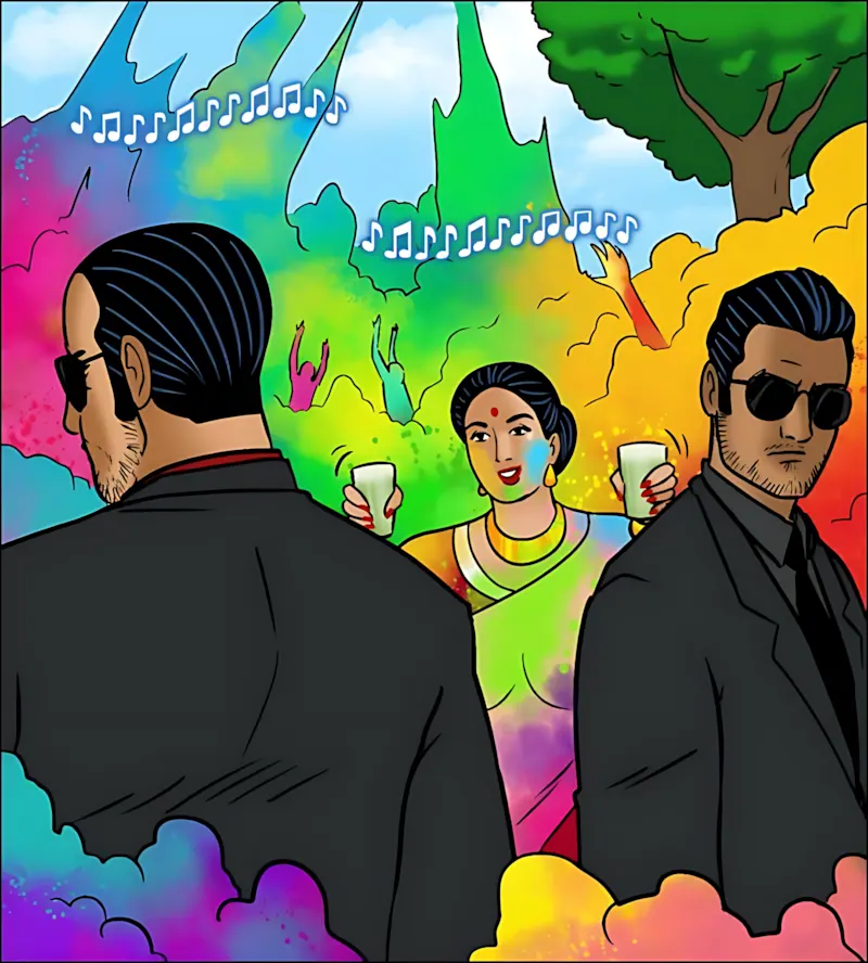 Velamma Hindi Episodes – वेलम्मा हिंदी - 102. Velamma Episode 102 Hindi - होली में भांग का रंग - Page 87