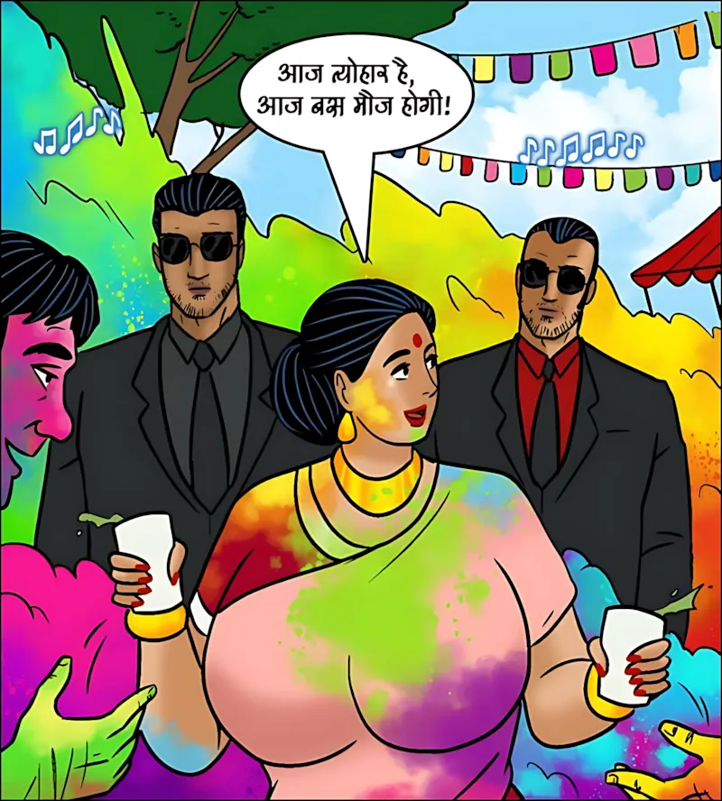 Velamma Hindi Episodes – वेलम्मा हिंदी - 102. Velamma Episode 102 Hindi - होली में भांग का रंग - Page 93