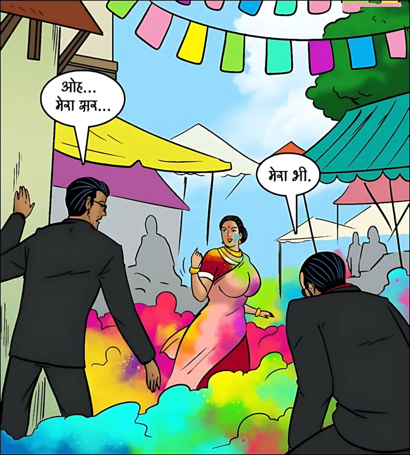 Velamma Hindi Episodes – वेलम्मा हिंदी - 102. Velamma Episode 102 Hindi - होली में भांग का रंग - Page 95