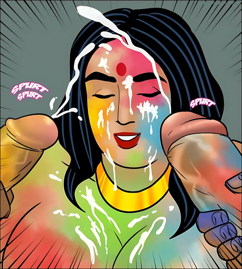 Velamma Hindi Episodes – वेलम्मा हिंदी - 102. Velamma Episode 102 Hindi - होली में भांग का रंग - Page 135