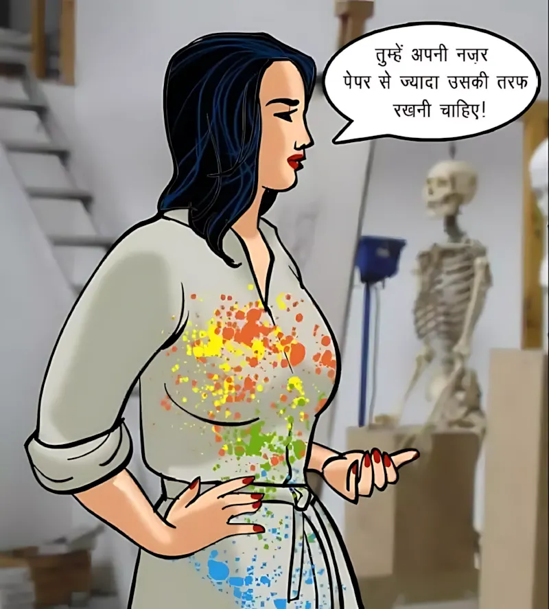 Velamma Hindi Episodes – वेलम्मा हिंदी - 62. Velamma Episode 62 Hindi – Ek Kalatmak Rachna (कला का नमूना) - Page 57