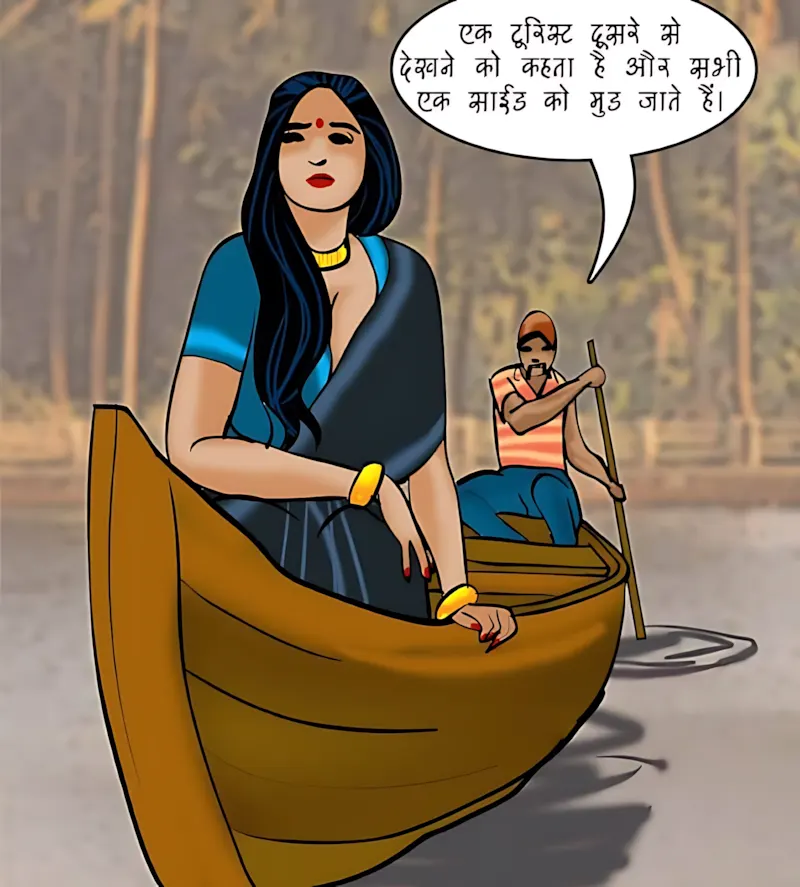 Velamma Hindi Episodes – वेलम्मा हिंदी - 76. Velamma Episode 76 Hindi – Ek thandi ser (एक ठंडी सैर) - Page 46