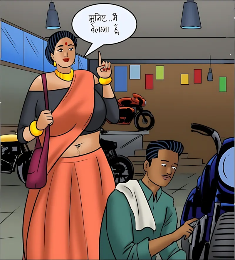 Velamma Hindi Episodes – वेलम्मा हिंदी - 119. Velamma Episode 119 Hindi - वेलम्मा बनी बाइकर - Page 19
