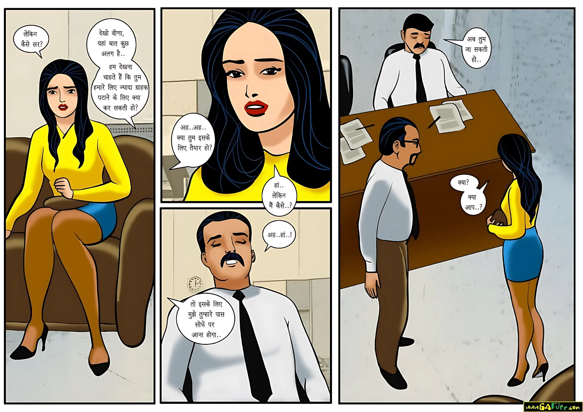 Velamma Hindi Episodes – वेलम्मा हिंदी - 15. Velamma Episode 15 Hindi – Pahla Interview (पहला साक्षात्कार) - Page 6