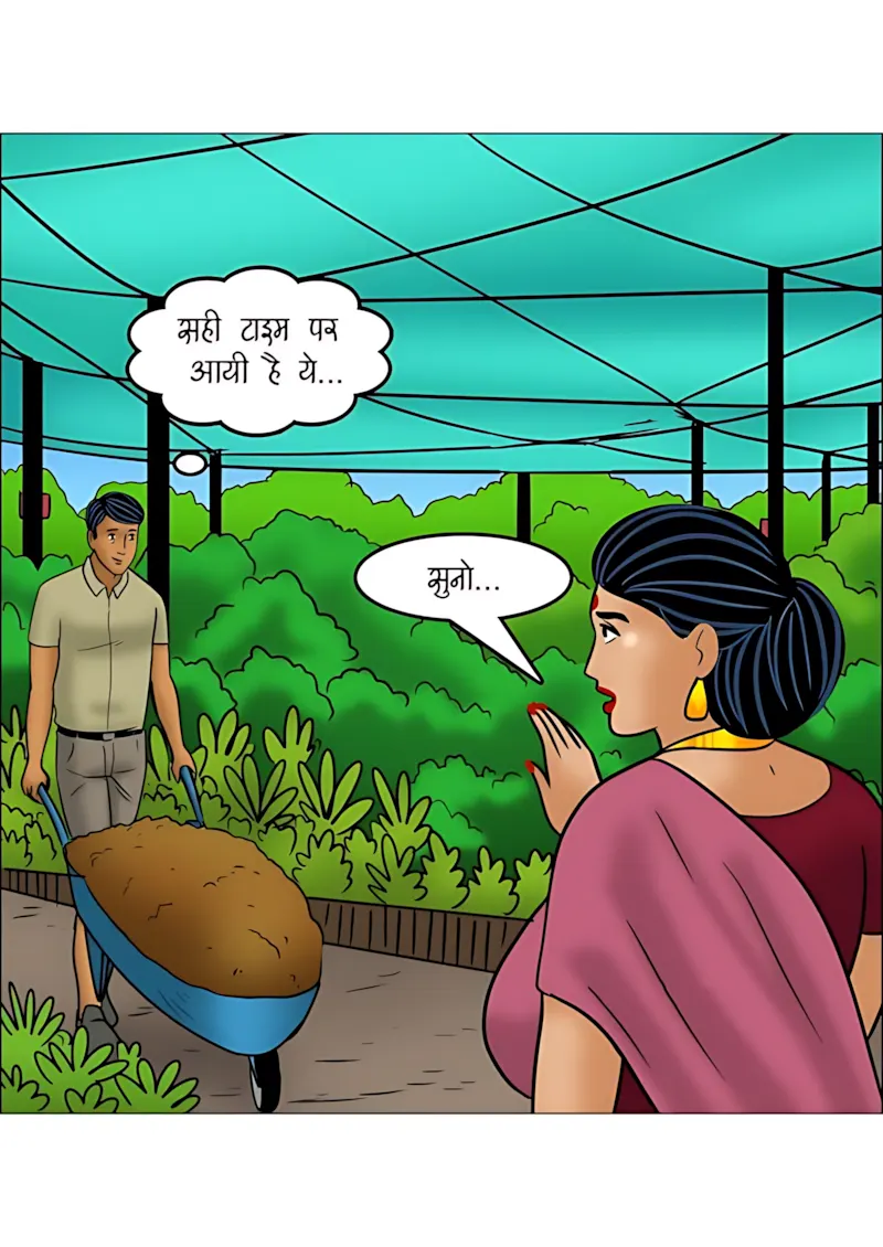 Velamma Hindi Episodes – वेलम्मा हिंदी - 114. Velamma Episode 114 Hindi - माली की मेहनत - Page 47