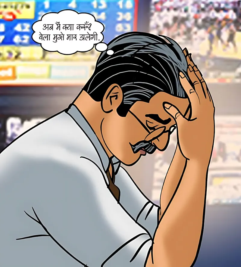 Velamma Hindi Episodes – वेलम्मा हिंदी - 79. Velamma Episode 79 Hindi – A Betting Scandal (सट्टा पड़ा उल्टा) - Page 56