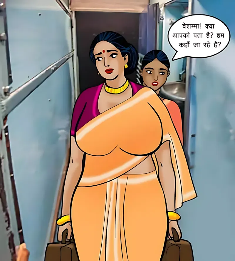 Velamma Hindi Episodes – वेलम्मा हिंदी - 68. Velamma Episode 68 Hindi – Train me chudai (ट्रेन में चुदाई) - Page 8