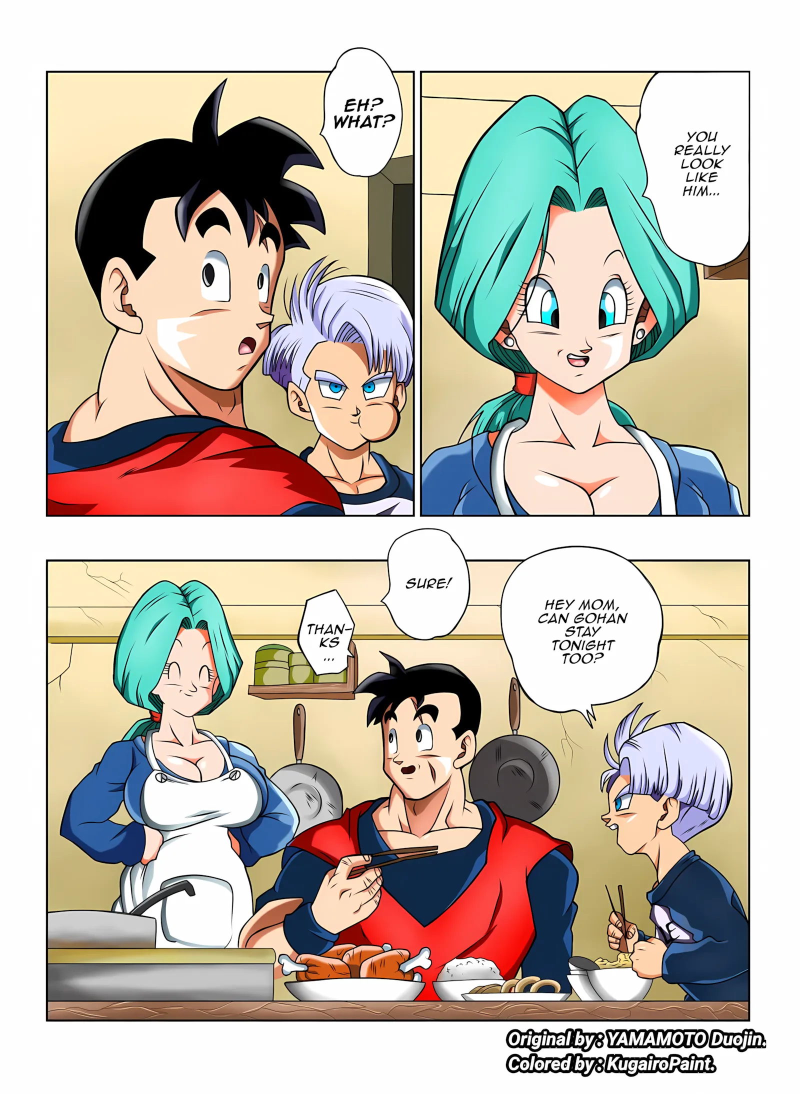 Milf Truck 5 – Chichi & Gohan [MoomooDairy] - 4. Lots of Sex in the Future! Bulma and Gohan - Page 3