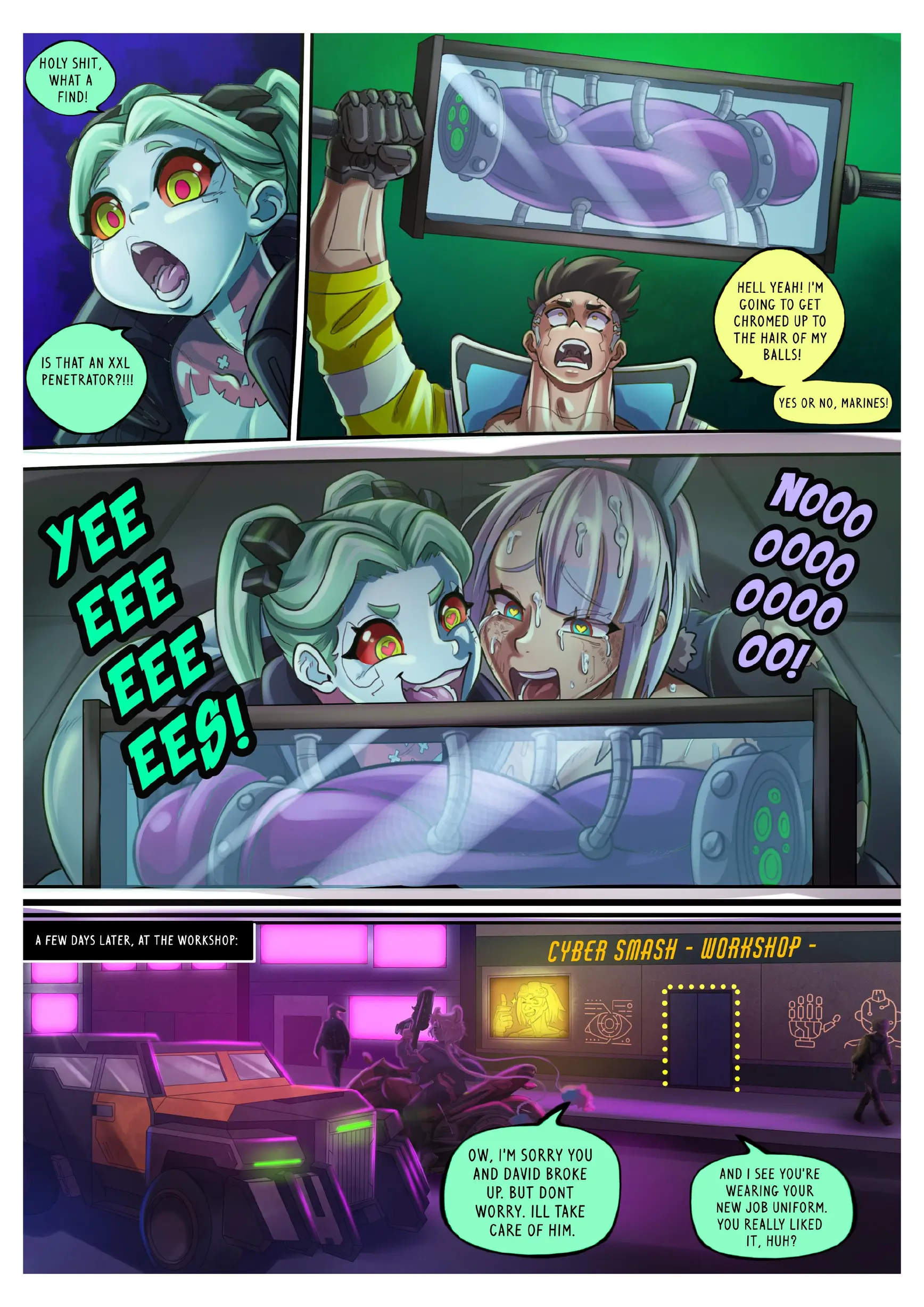 CyberLUST (Cyberpunk) - 1 . CyberLUST - Chapter 1 - Page 19