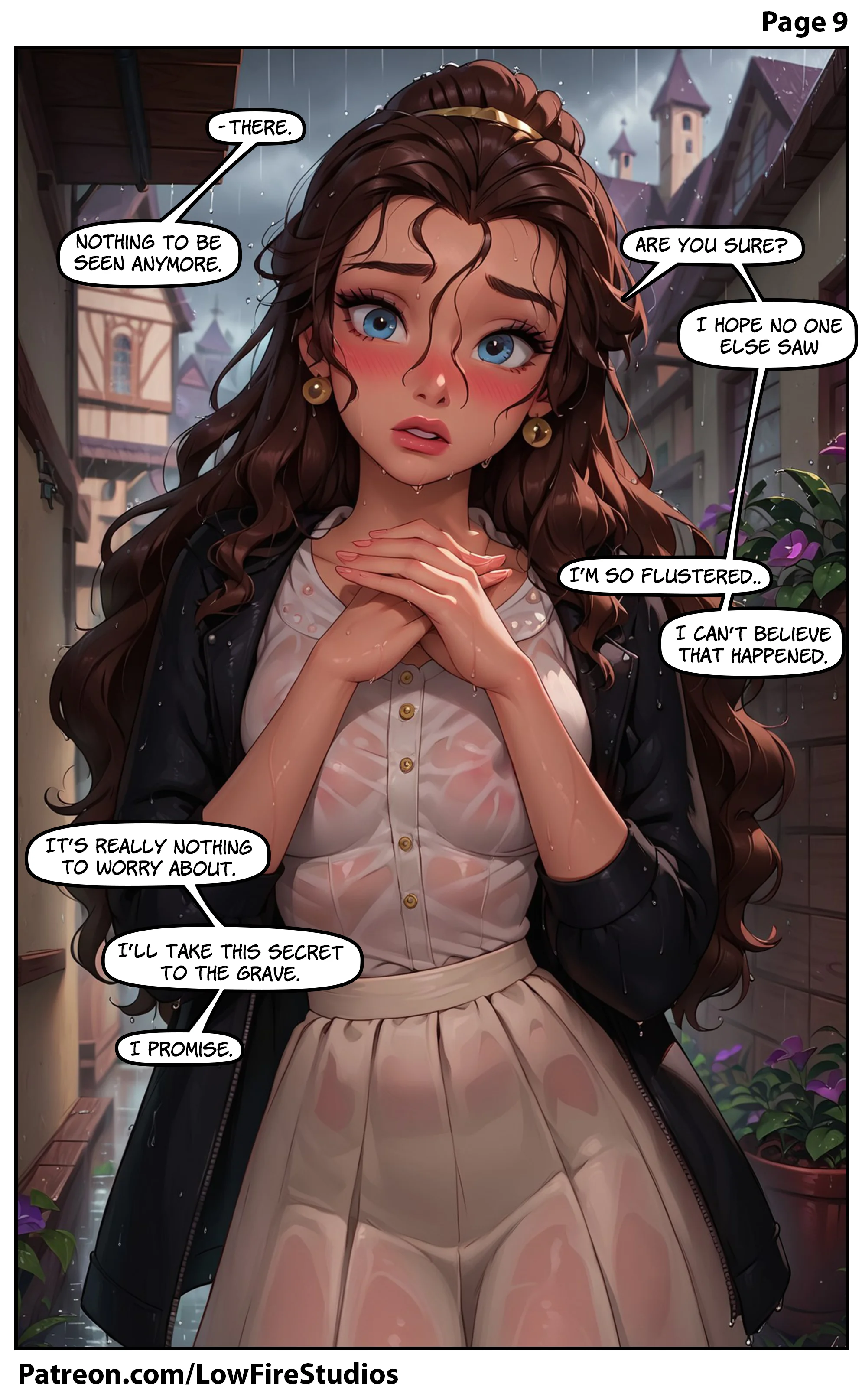 The Tinder MILF [LowFireStudios] - Belle's Sudden Soak - Page 10