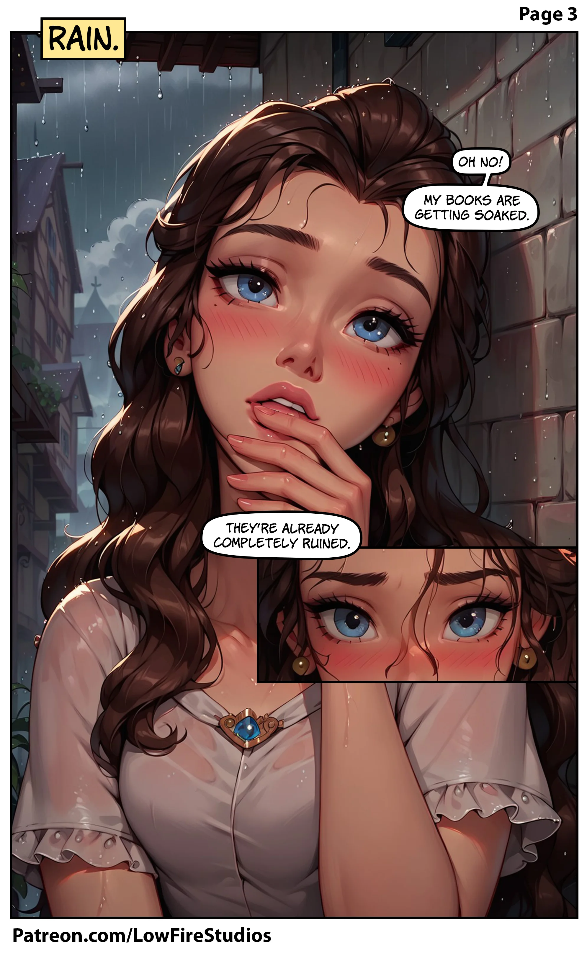 The Tinder MILF [LowFireStudios] - Belle's Sudden Soak - Page 4
