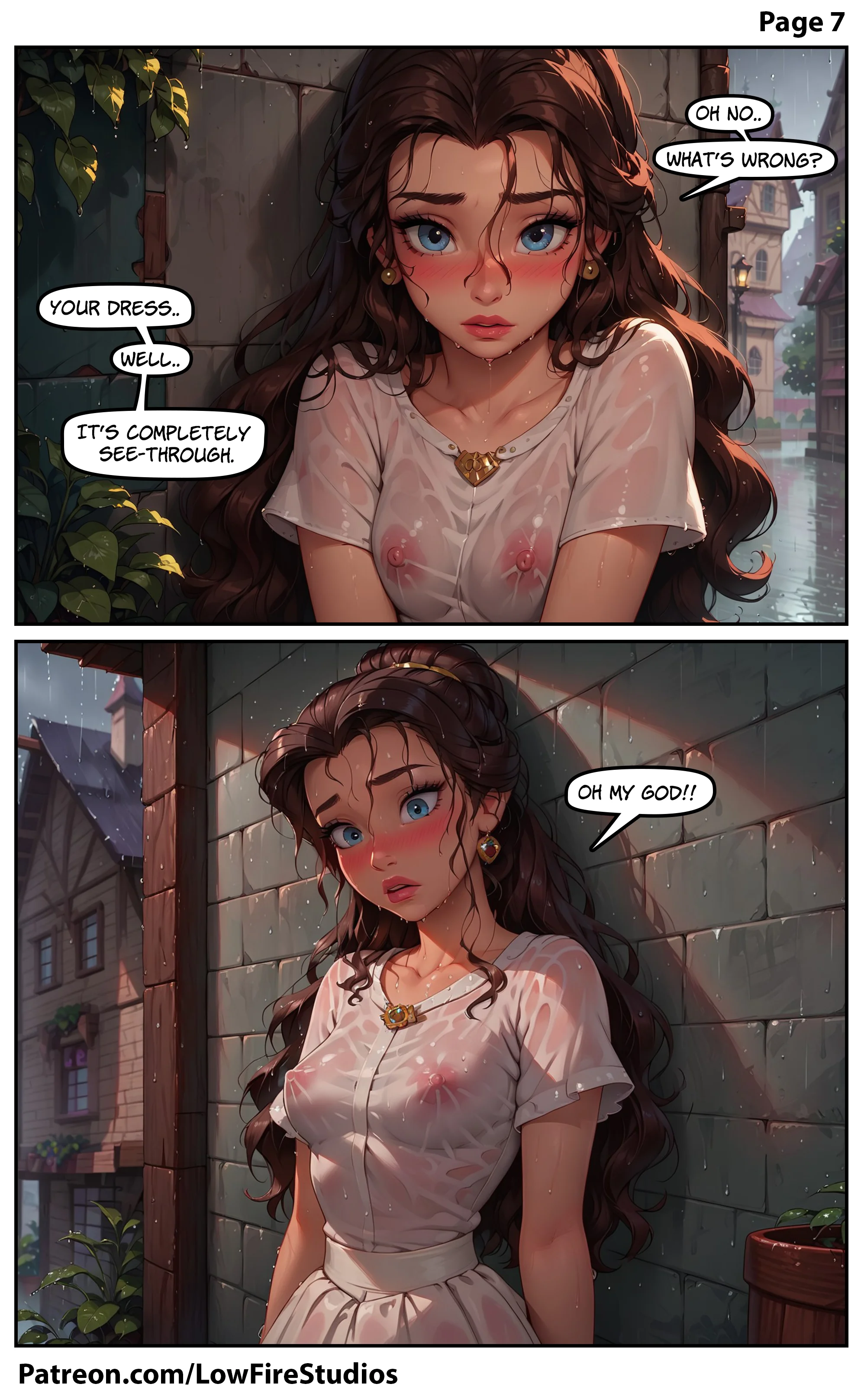 The Tinder MILF [LowFireStudios] - Belle's Sudden Soak - Page 8