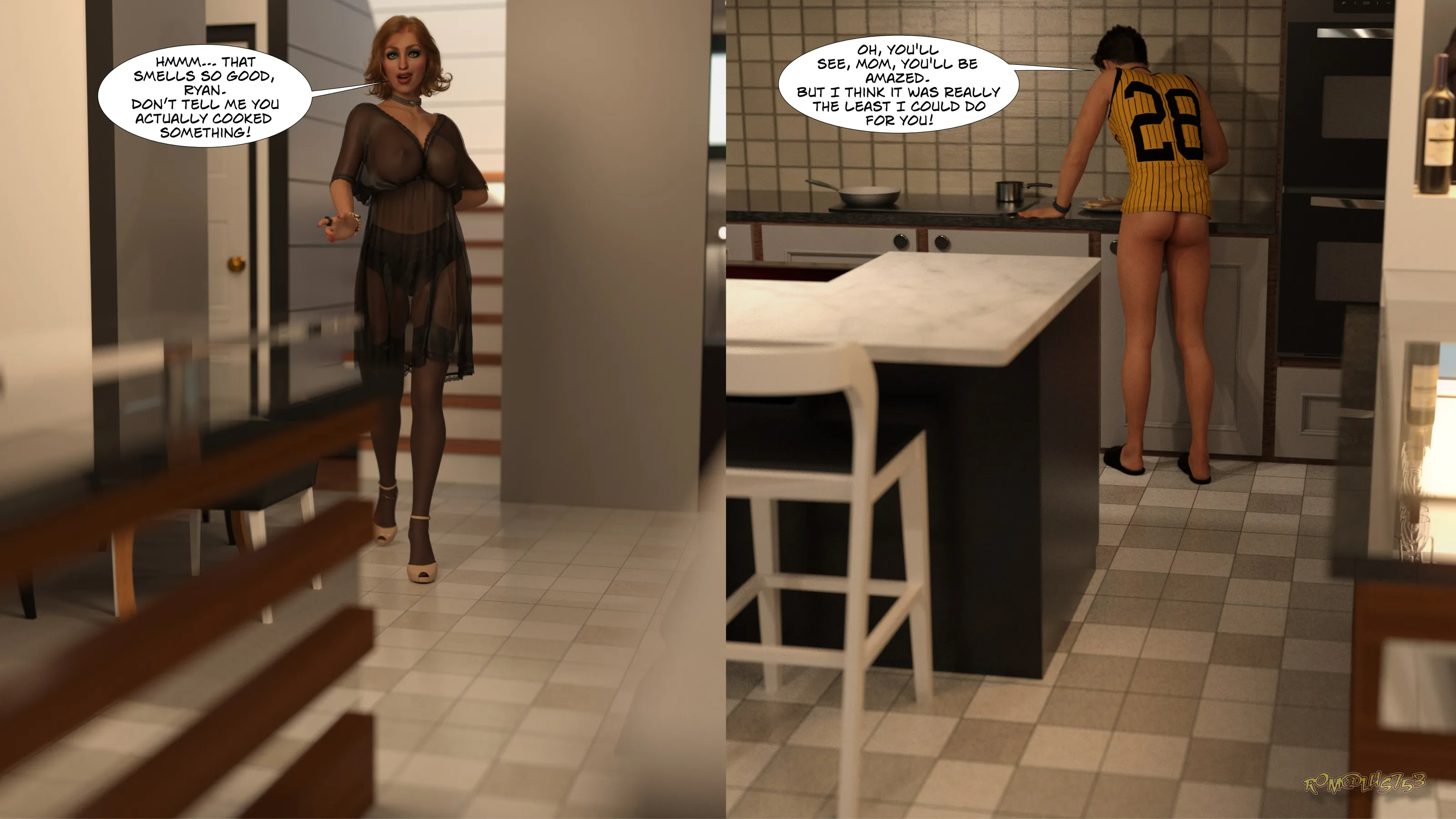 Mom’s unexpected solution - 1.2 . Mom's unexpected solution - Chapter 1 Part 2 [Rom@lus753] - Page 90
