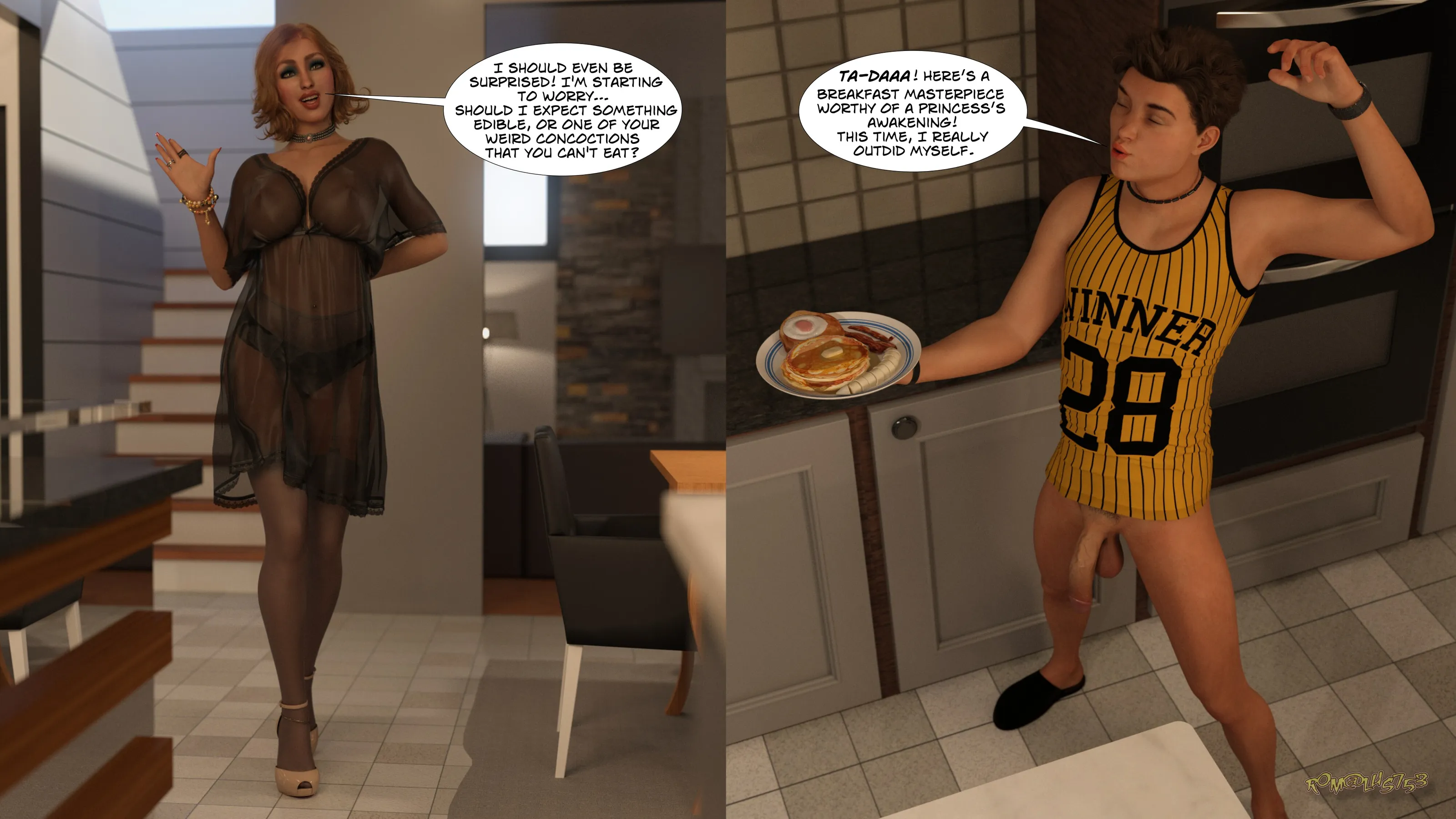Mom’s unexpected solution - 1.2 . Mom's unexpected solution - Chapter 1 Part 2 [Rom@lus753] - Page 91