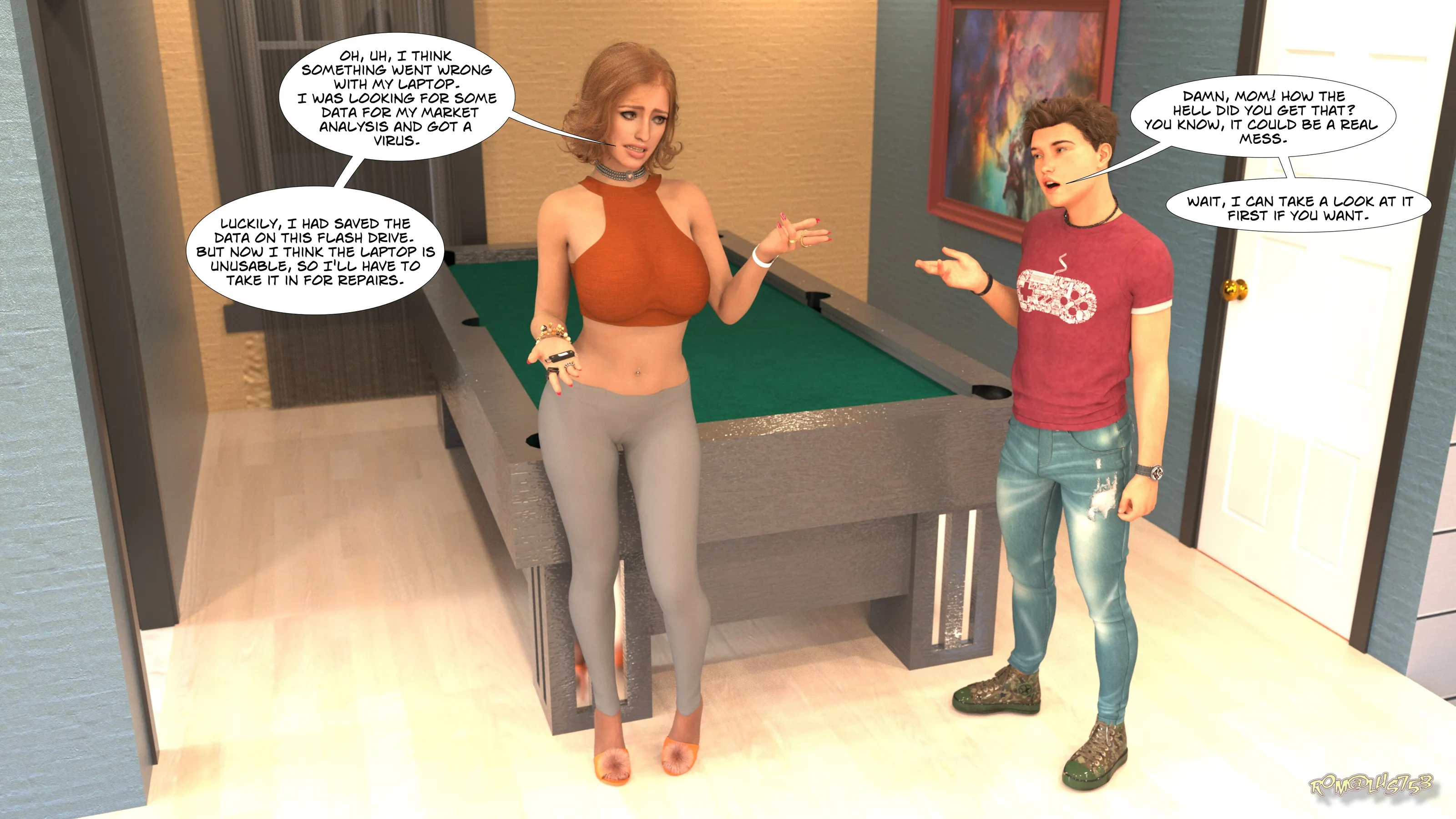 Mom’s unexpected solution - 1 . Mom's unexpected solution - Chapter 1 [Rom@lus753] - Page 48