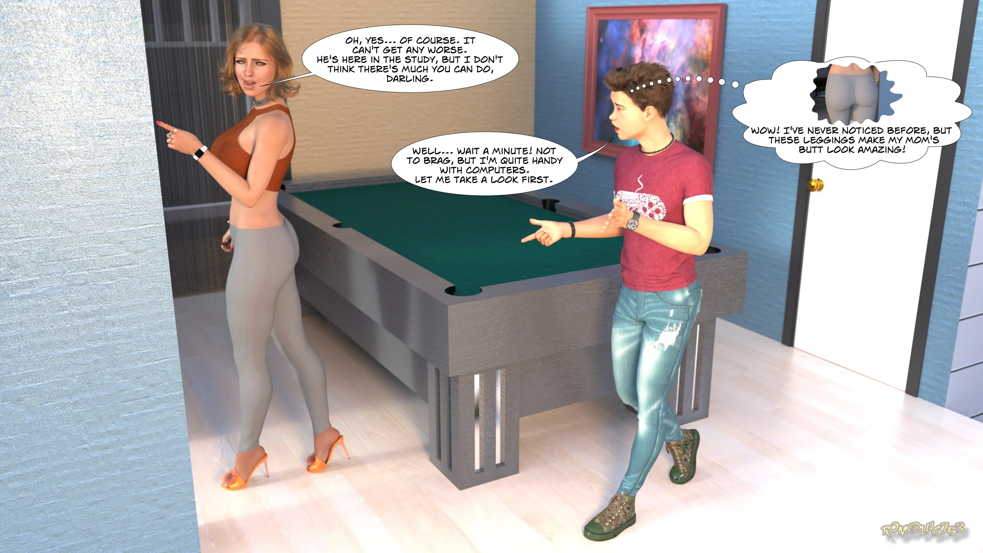 Mom’s unexpected solution - 1 . Mom's unexpected solution - Chapter 1 [Rom@lus753] - Page 49