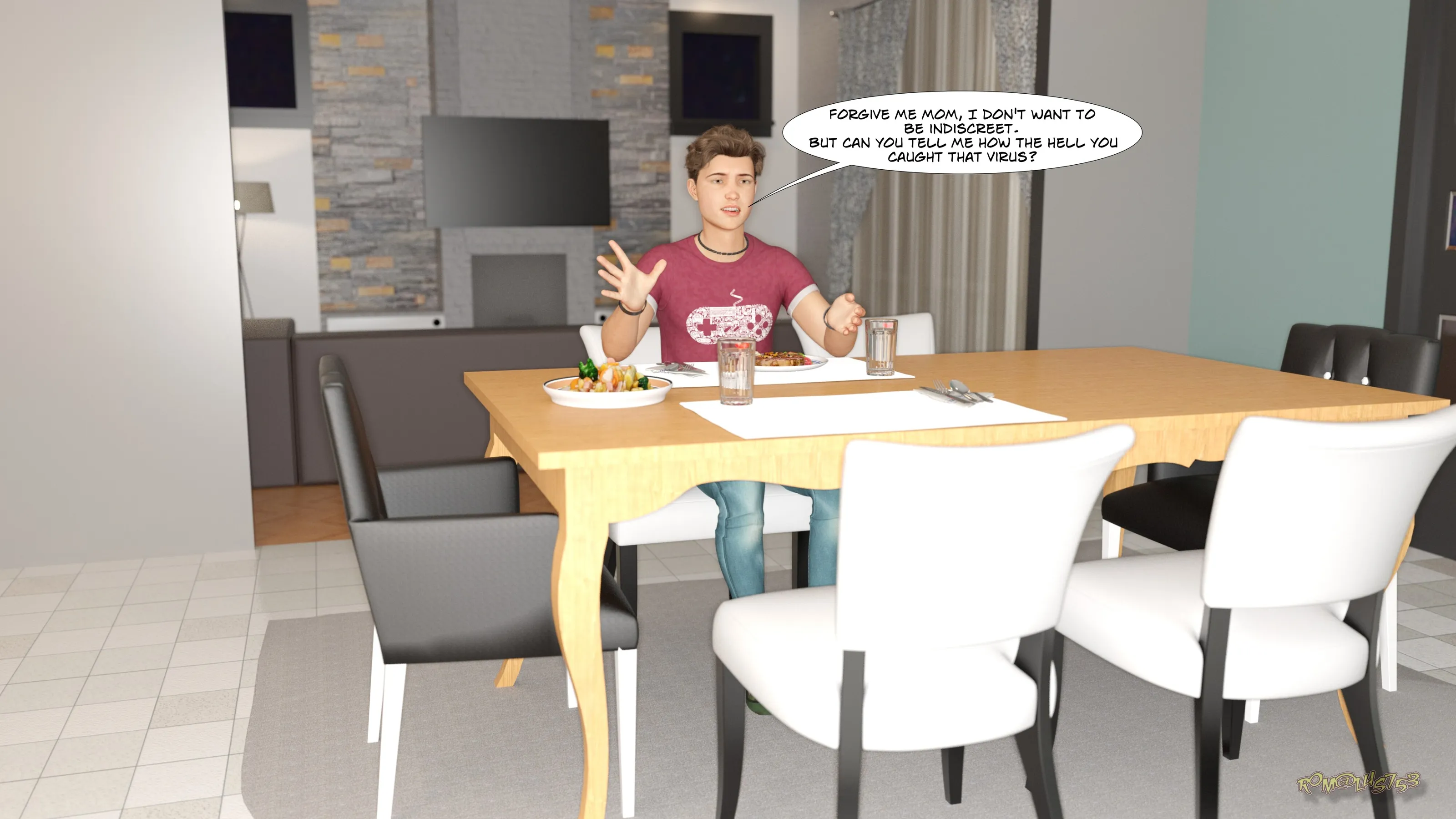 Mom’s unexpected solution - 1 . Mom's unexpected solution - Chapter 1 [Rom@lus753] - Page 58