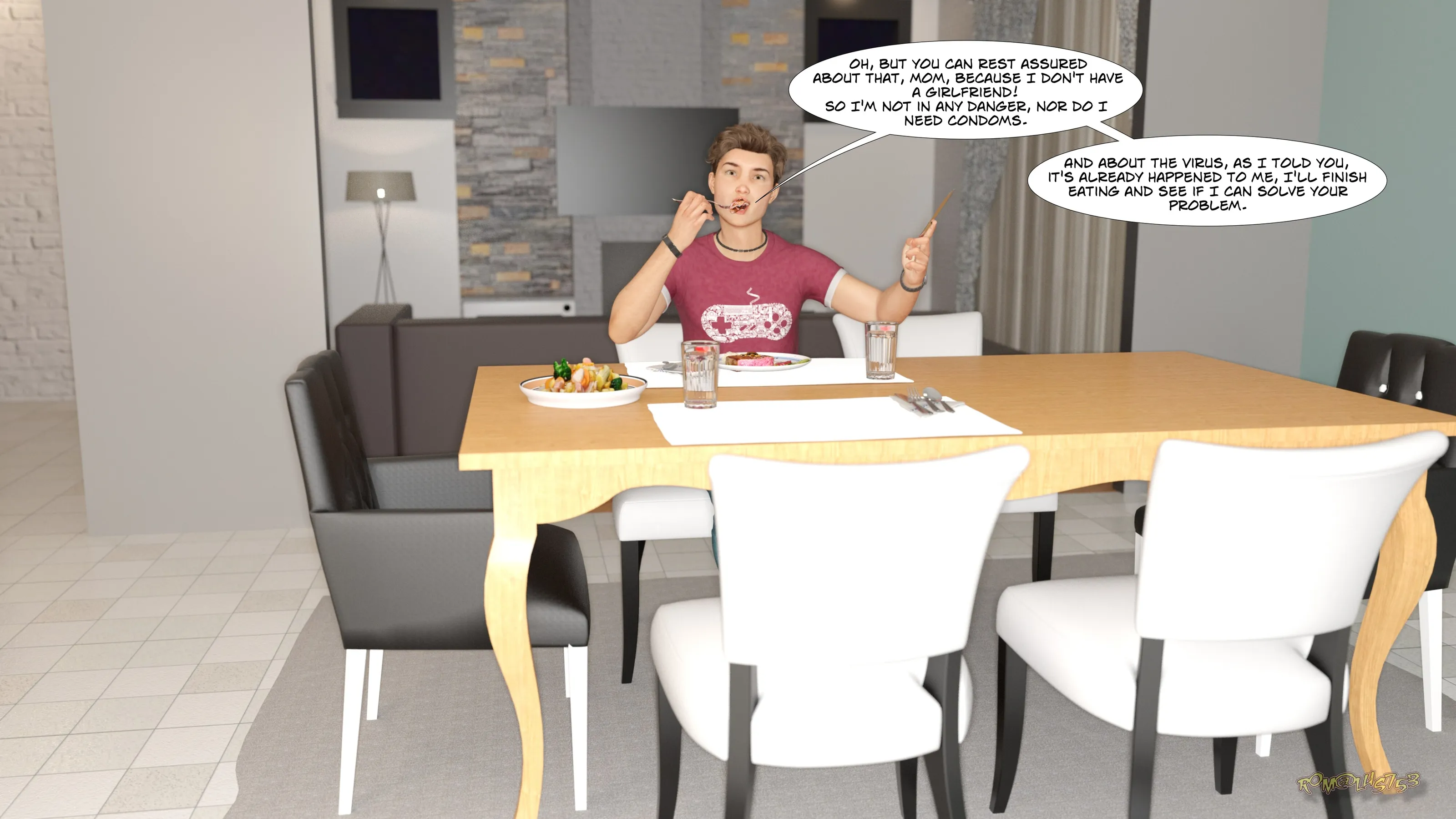 Mom’s unexpected solution - 1 . Mom's unexpected solution - Chapter 1 [Rom@lus753] - Page 62