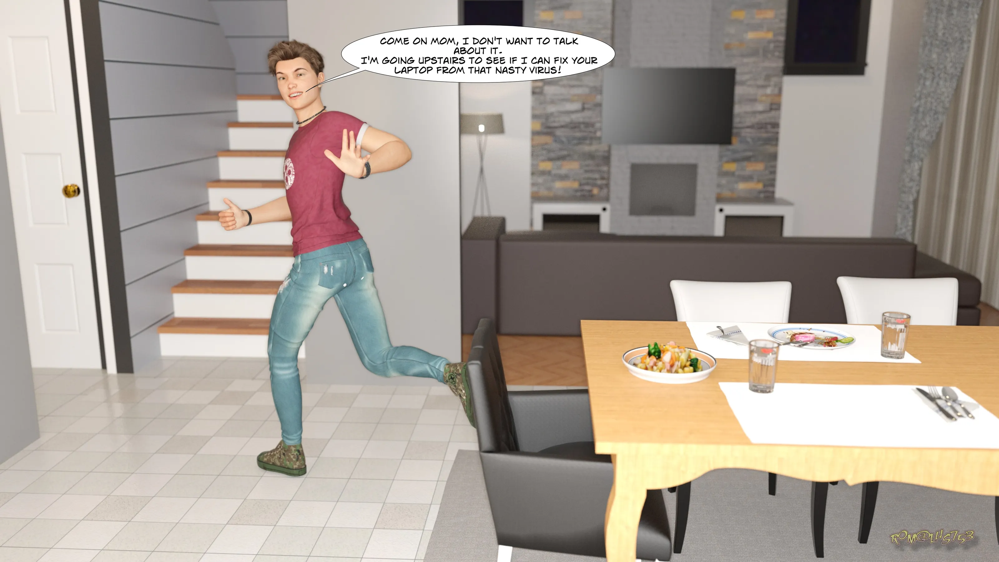 Mom’s unexpected solution - 1 . Mom's unexpected solution - Chapter 1 [Rom@lus753] - Page 65
