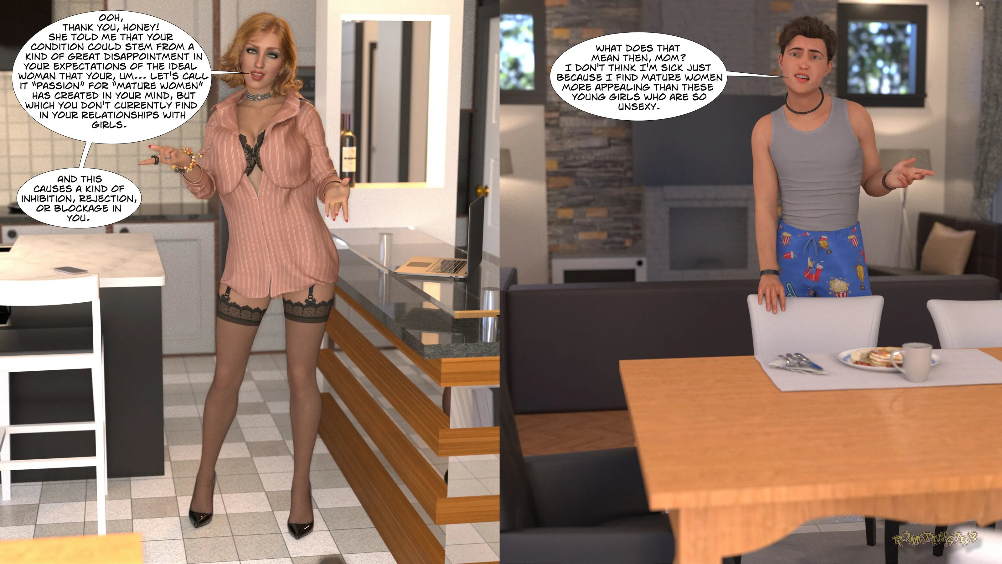Mom’s unexpected solution - 1 . Mom's unexpected solution - Chapter 1 [Rom@lus753] - Page 97