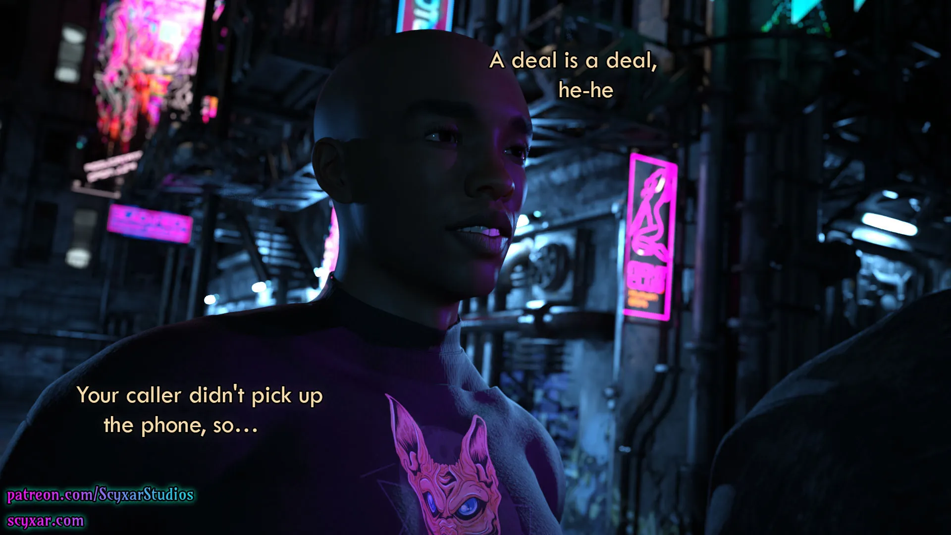 Once You Go Black, You Never Go Back (Cyberpunk) - 9 . Once You Go Black, You Never Go Back - Chapter 9 - Page 2
