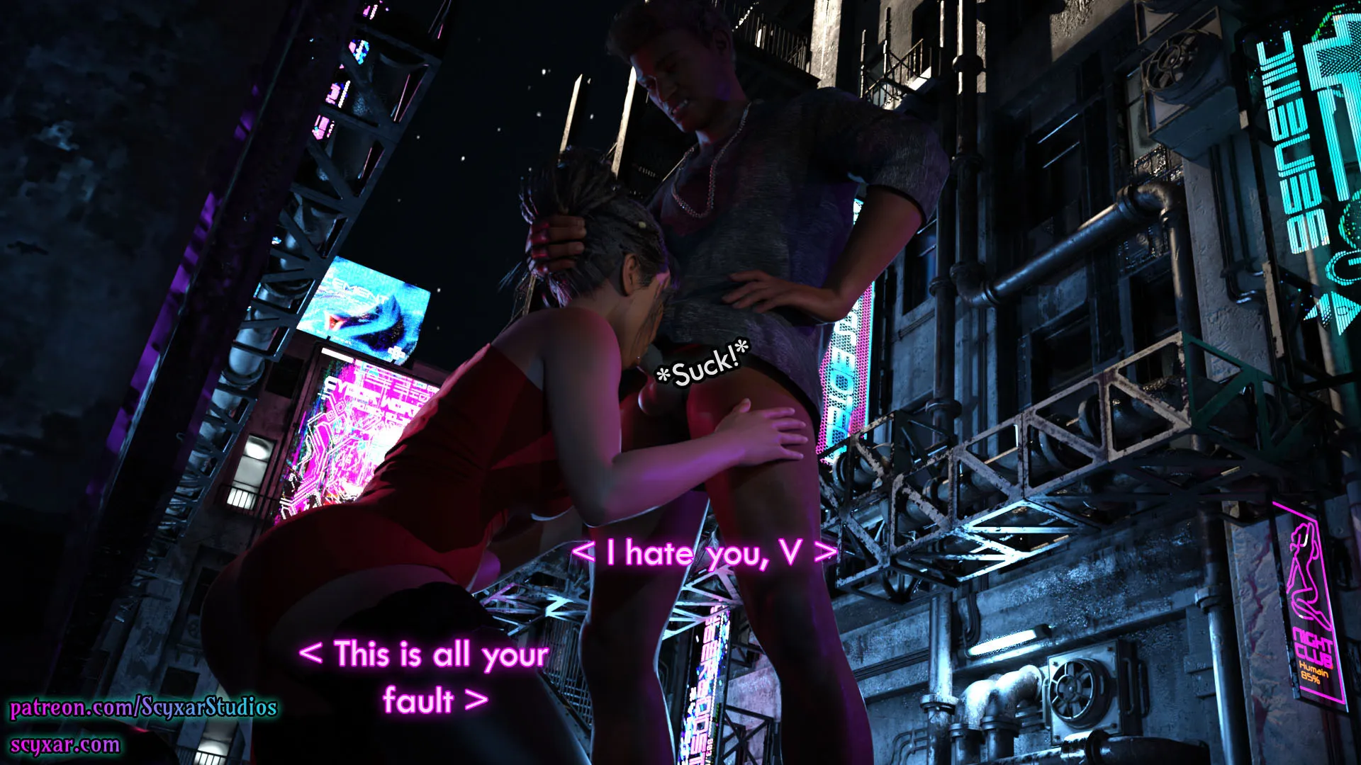 Once You Go Black, You Never Go Back (Cyberpunk) - 9 . Once You Go Black, You Never Go Back - Chapter 9 - Page 60