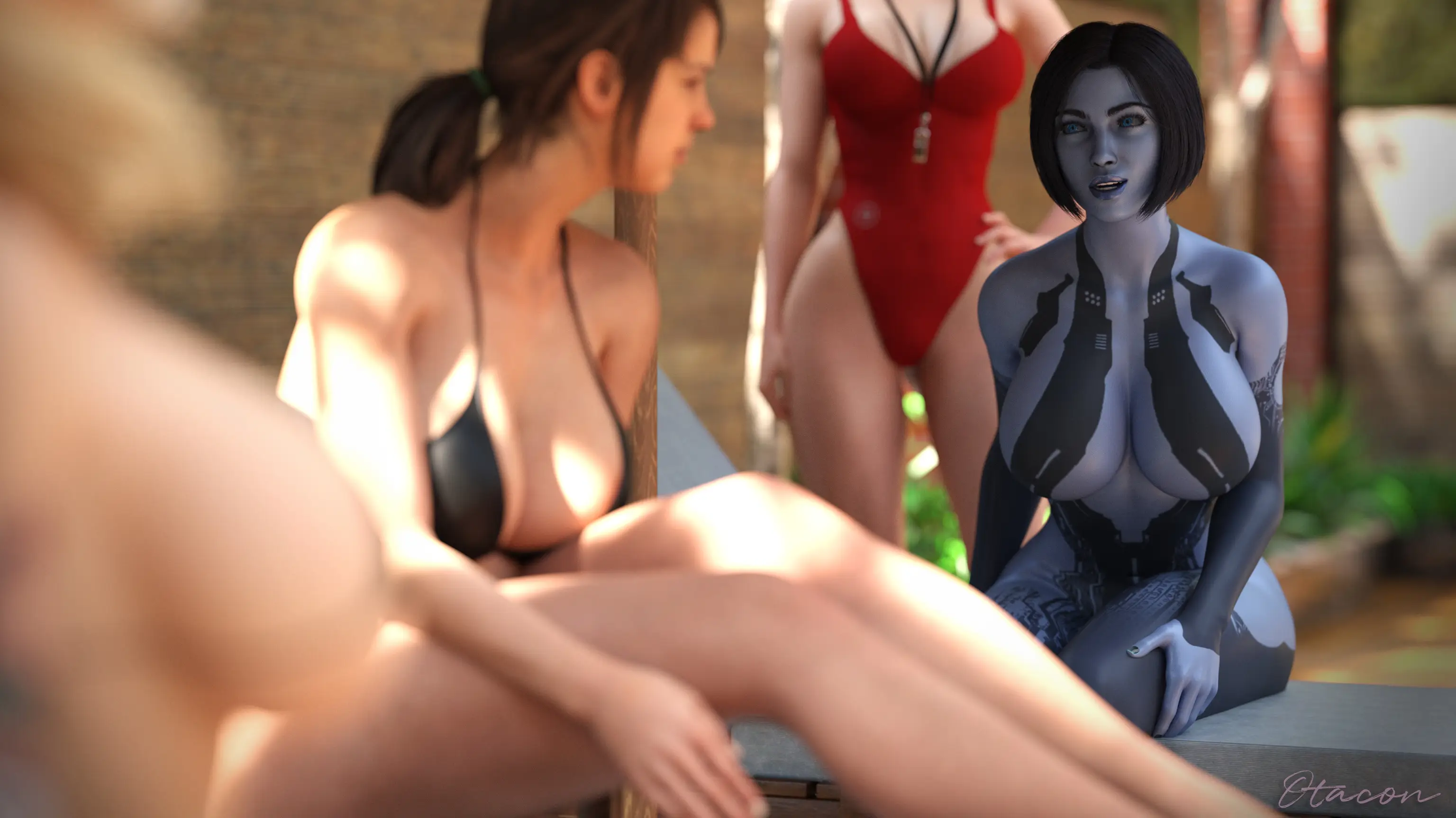 Dr. Quinn’s Hospital Hijacking Hijinks – Harley Quinn - 2. Crossover Pool Party [Otacon212] - Page 13