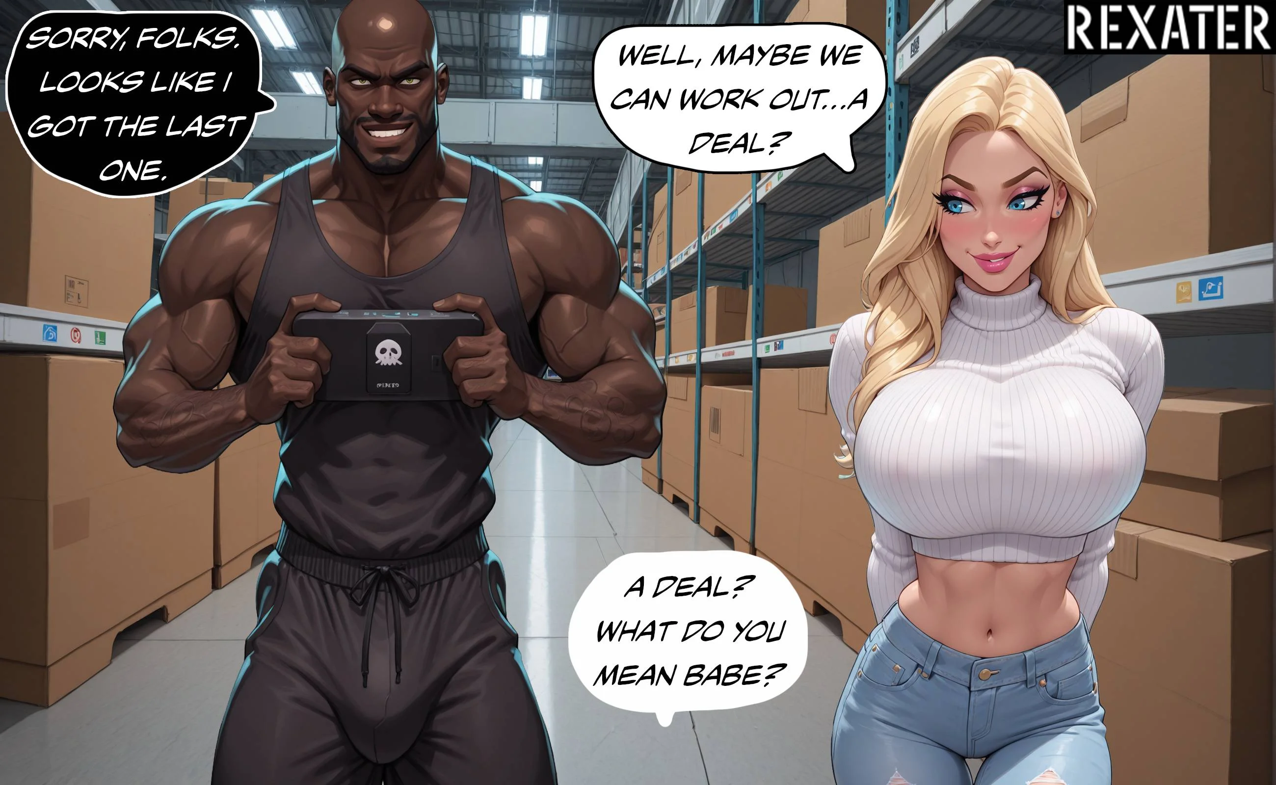 Busty Misty Enjoying Black Dick [Rexater] - 1 . Misty - Black(ed) Friday Special - Page 2
