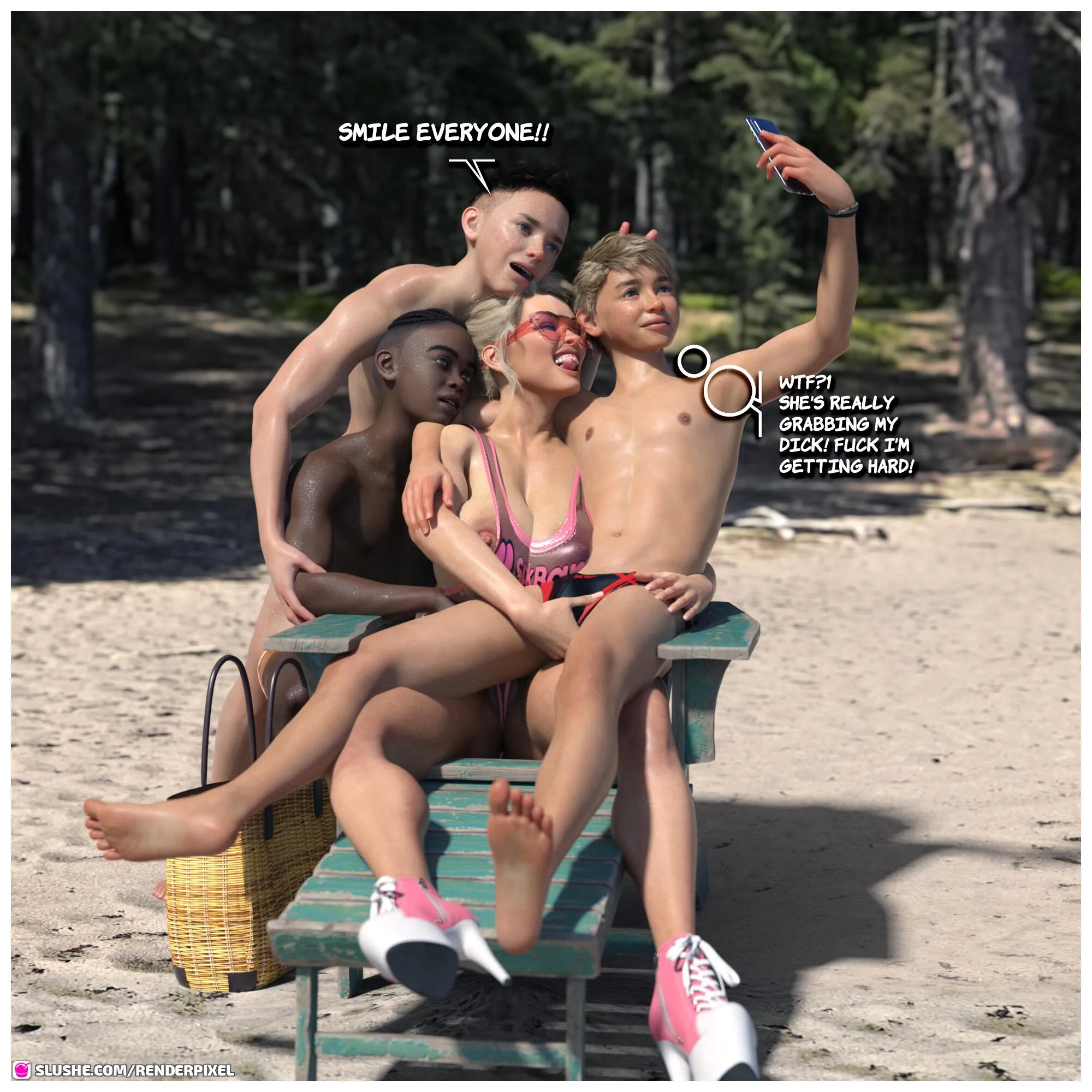 Beach Threesome [RenderPixel] - 2 . The Fan - Page 5